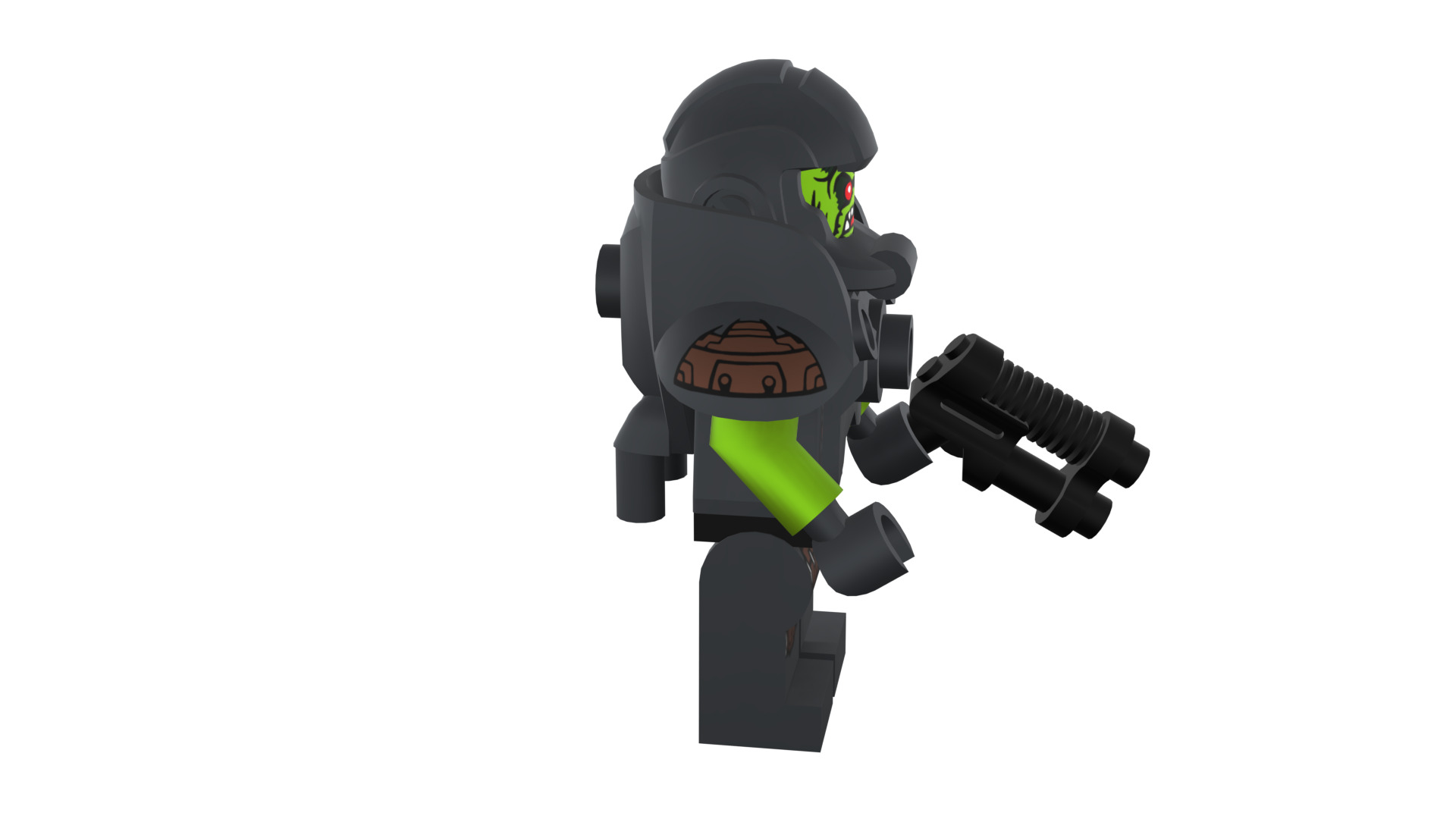 3D print minifigure - 71000-11 Alien Avenger 3D print model_15