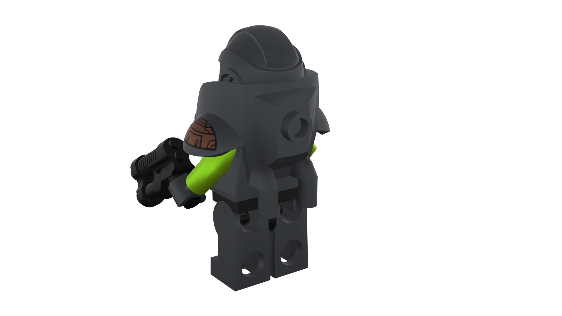 3D print minifigure - 71000-11 Alien Avenger 3D print model_31