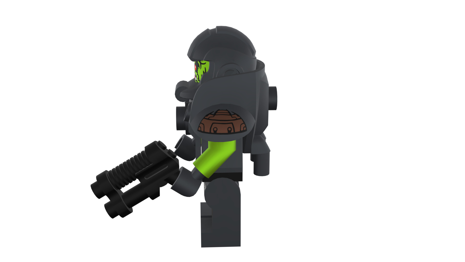 3D print minifigure - 71000-11 Alien Avenger 3D print model_38