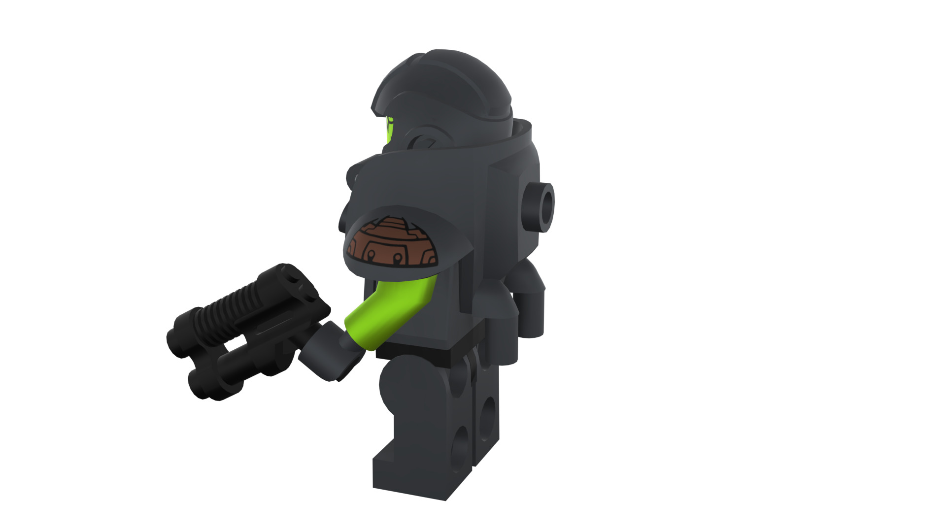 3D print minifigure - 71000-11 Alien Avenger 3D print model_35