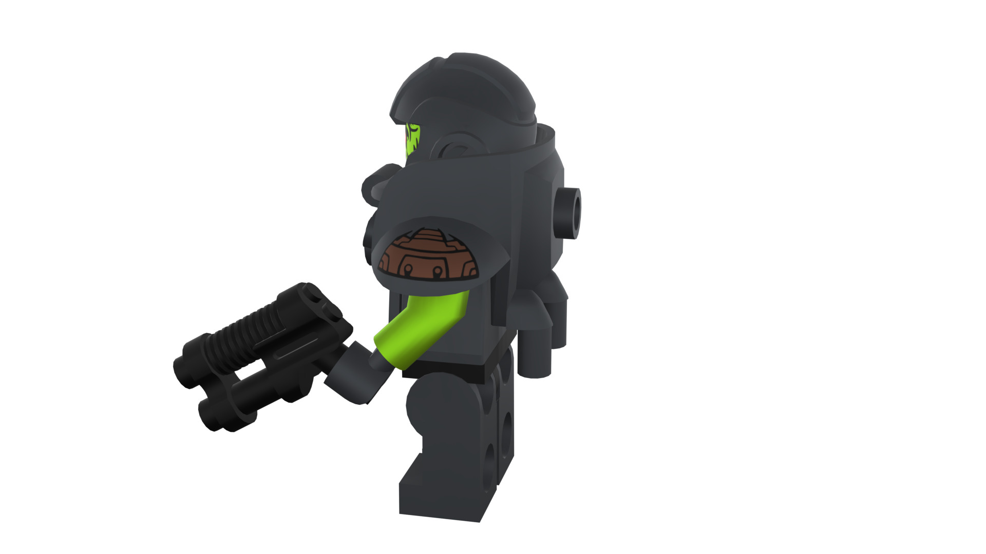 3D print minifigure - 71000-11 Alien Avenger 3D print model_36