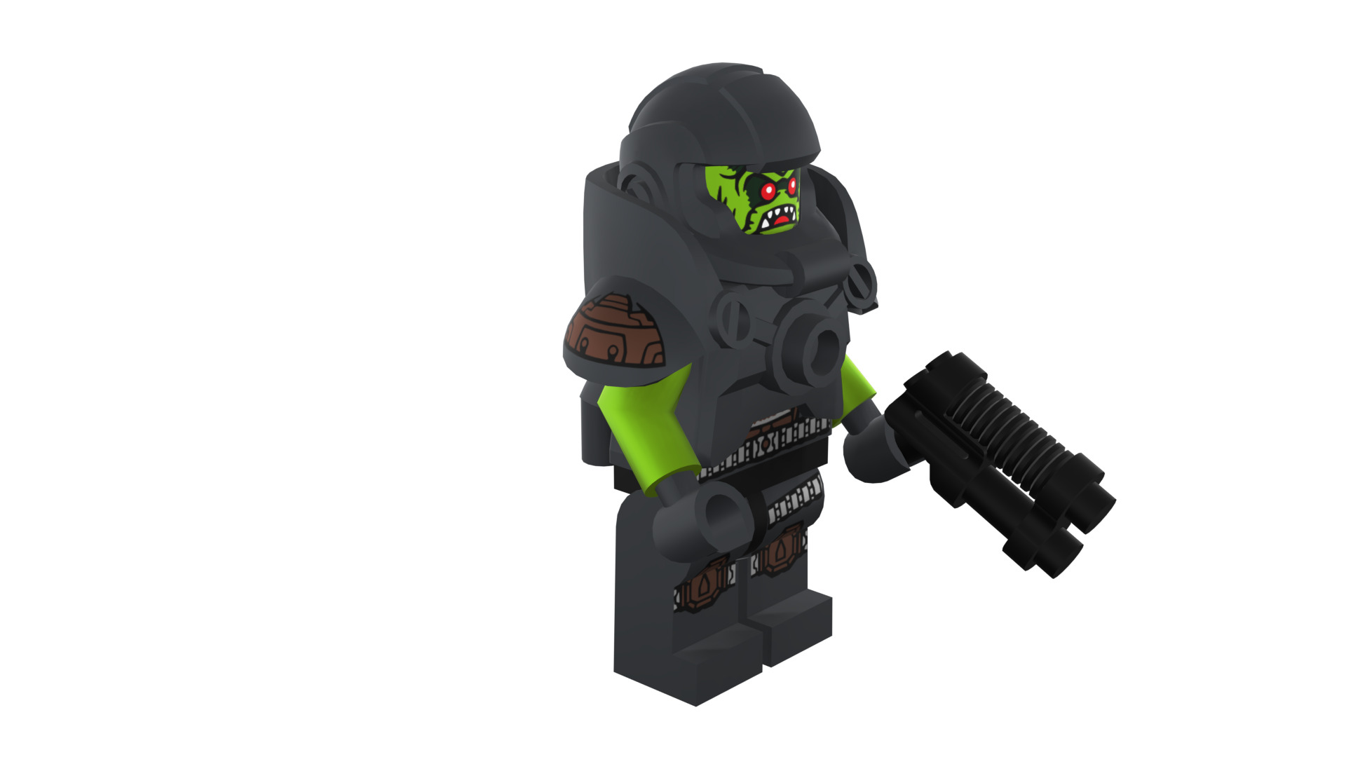 3D print minifigure - 71000-11 Alien Avenger 3D print model_11