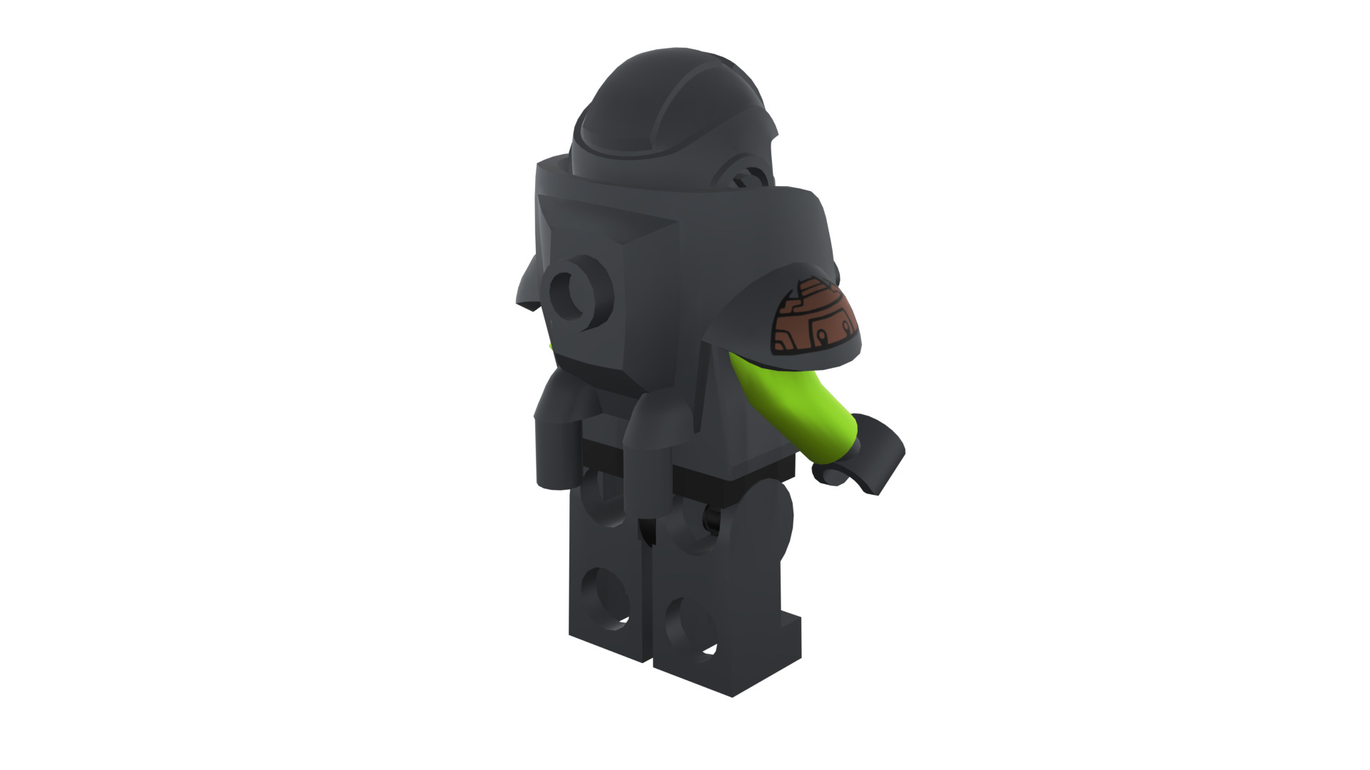 3D print minifigure - 71000-11 Alien Avenger 3D print model_22