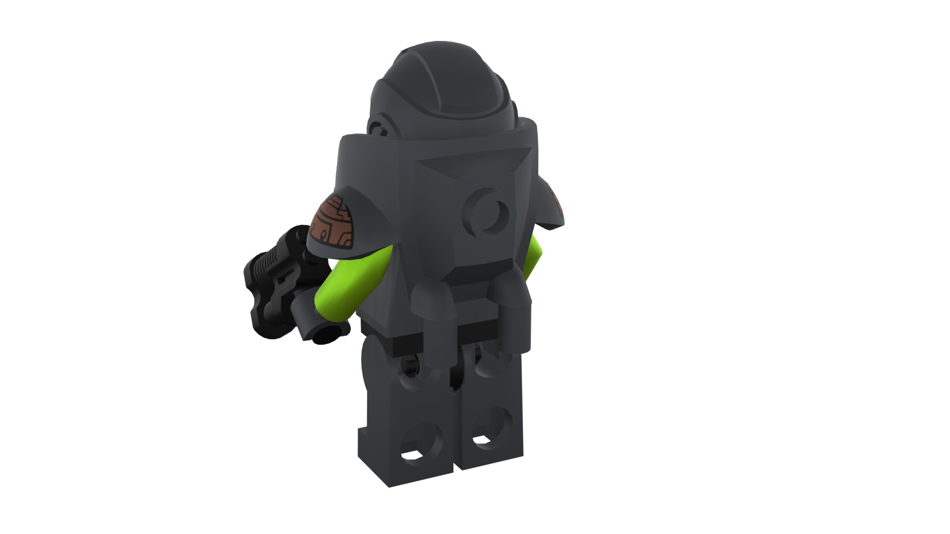 3D print minifigure - 71000-11 Alien Avenger 3D print model_30