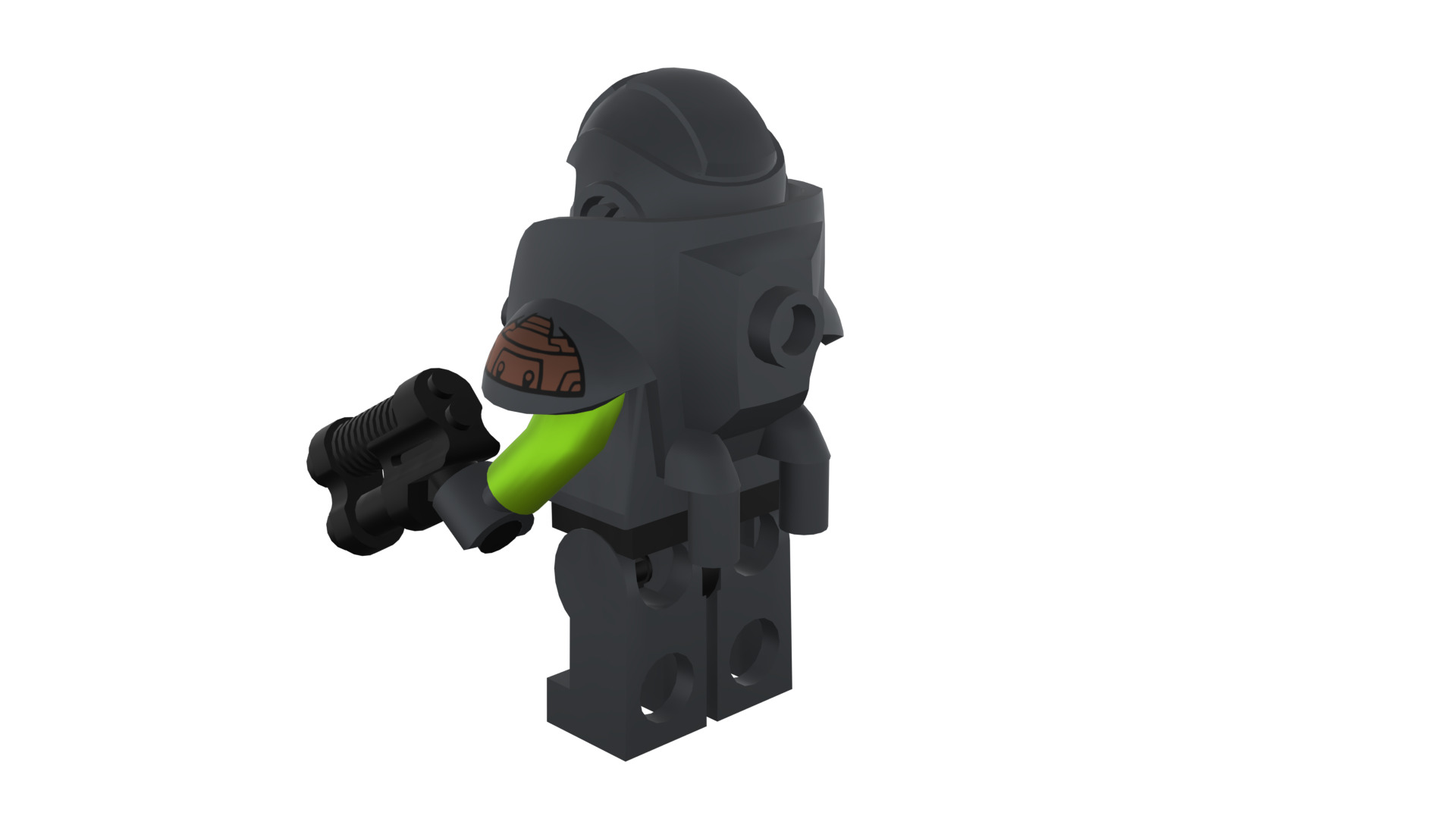 3D print minifigure - 71000-11 Alien Avenger 3D print model_32