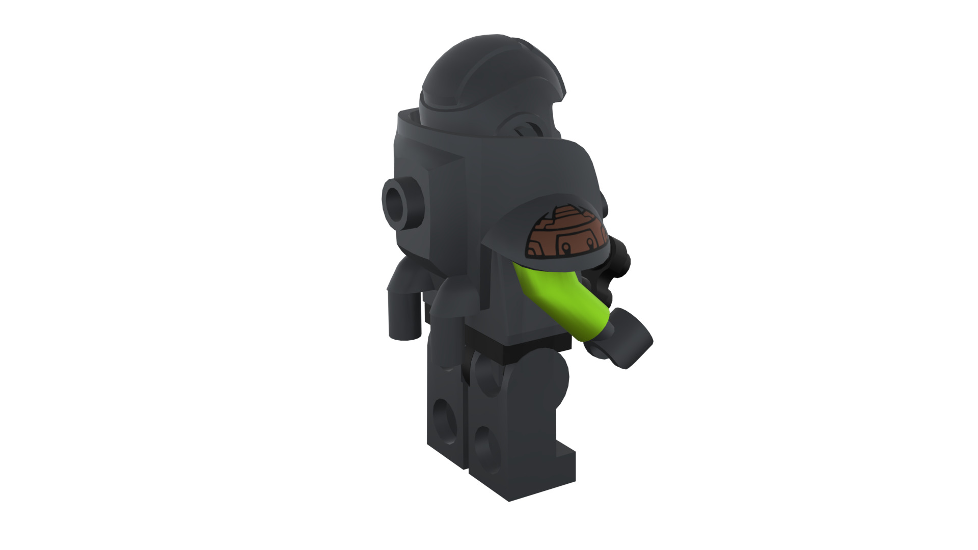 3D print minifigure - 71000-11 Alien Avenger 3D print model_20