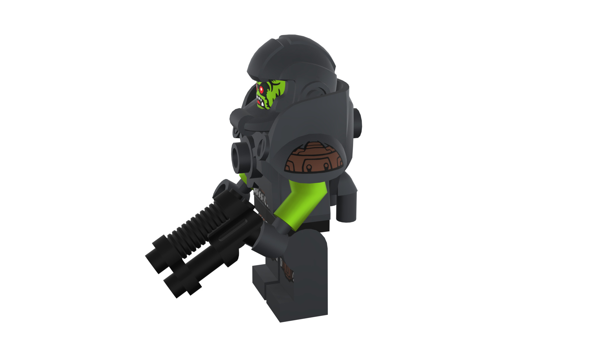 3D print minifigure - 71000-11 Alien Avenger 3D print model_40