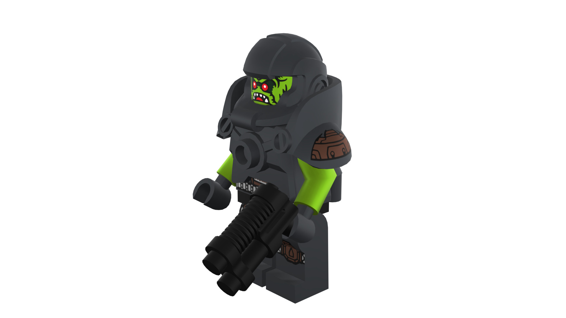 3D print minifigure - 71000-11 Alien Avenger 3D print model_43