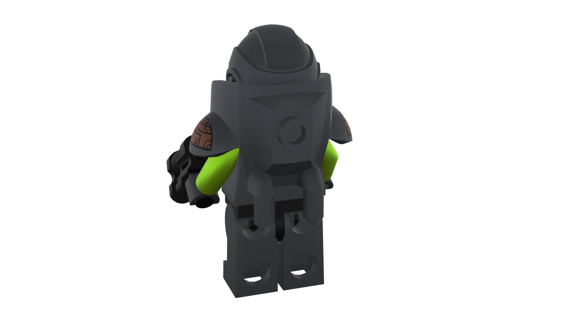 3D print minifigure - 71000-11 Alien Avenger 3D print model_29