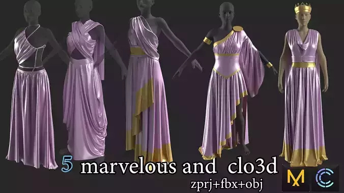 Marvelous Designer Game Clothing