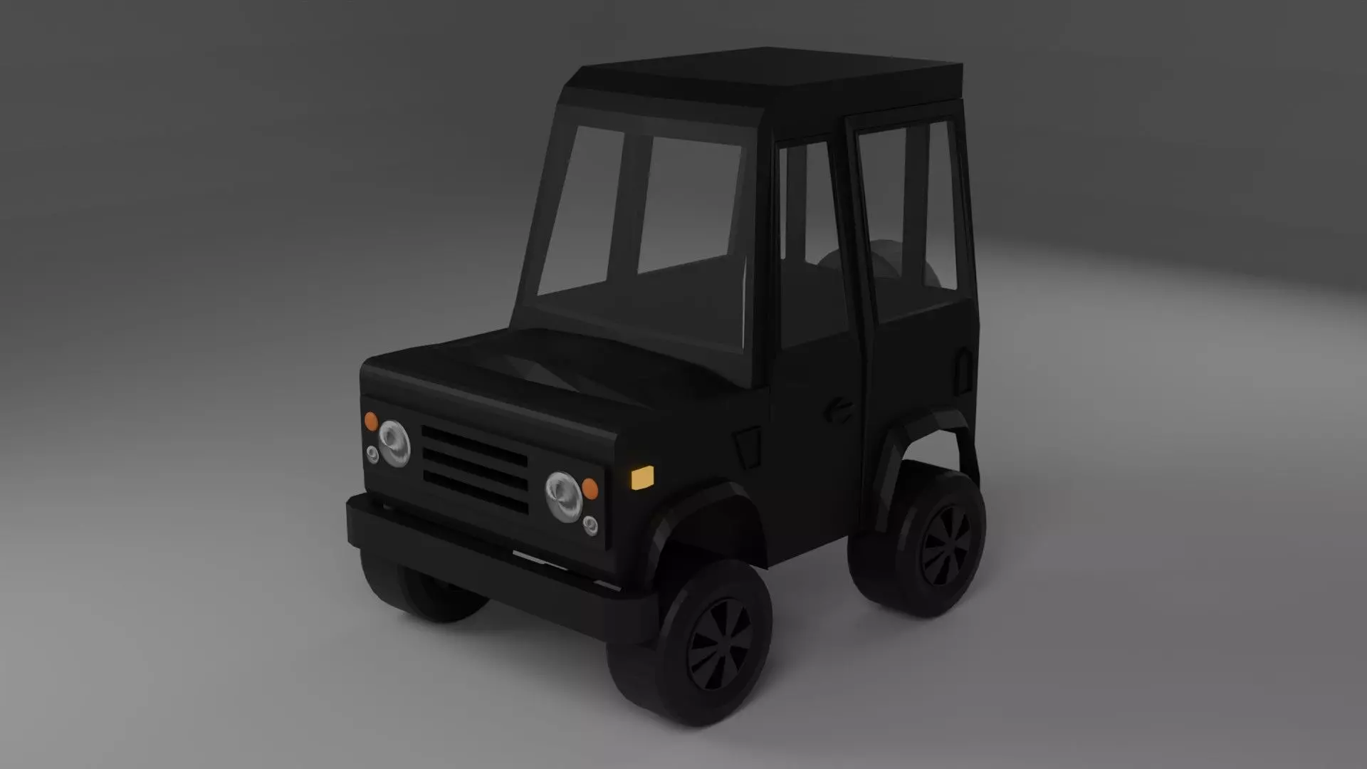 Blender toy car 3d model Low-poly 3D model