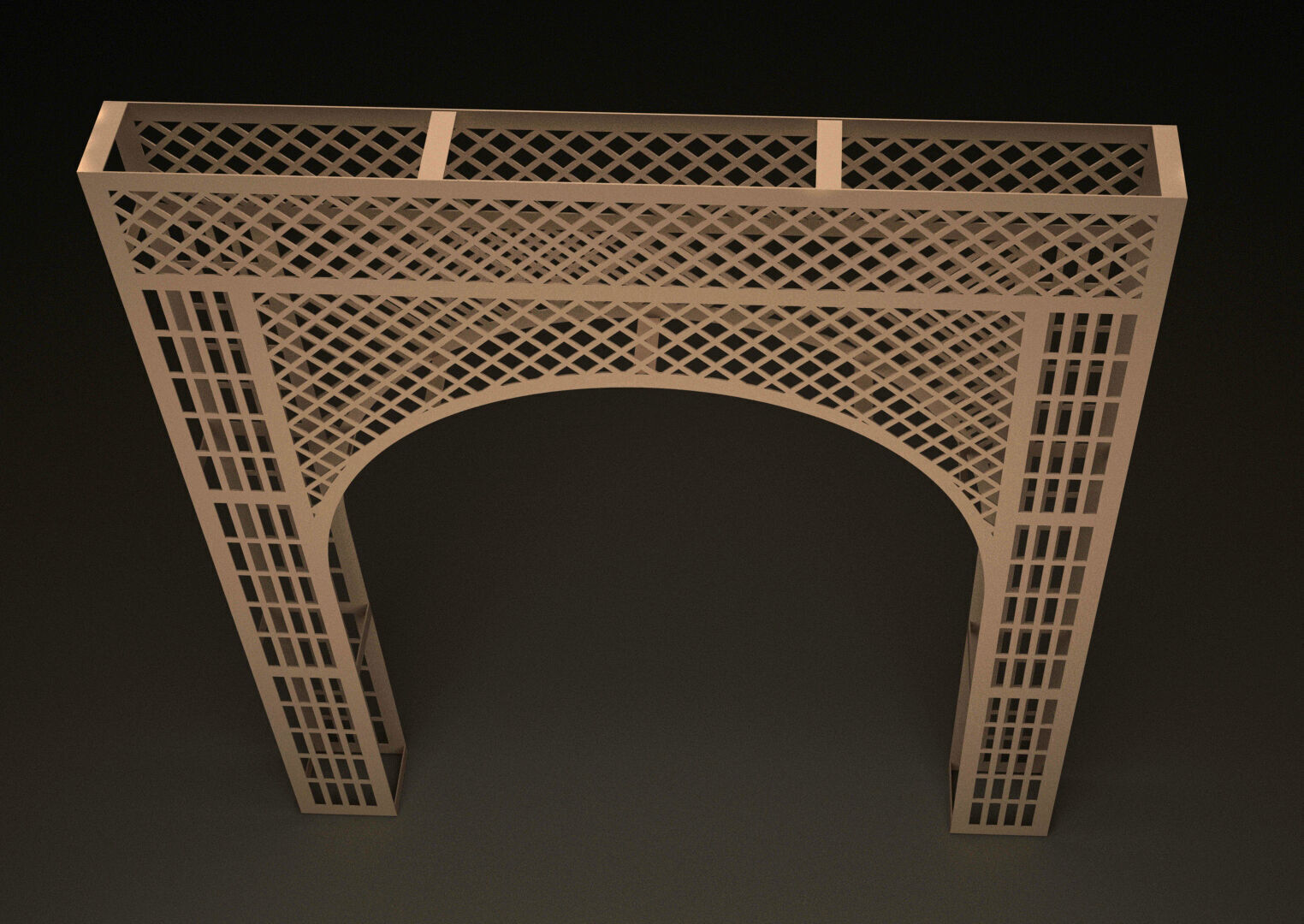  CNC Cutting Arch Jali  3d Modle Jali 3d Modle Cutting Jali   3D model_3