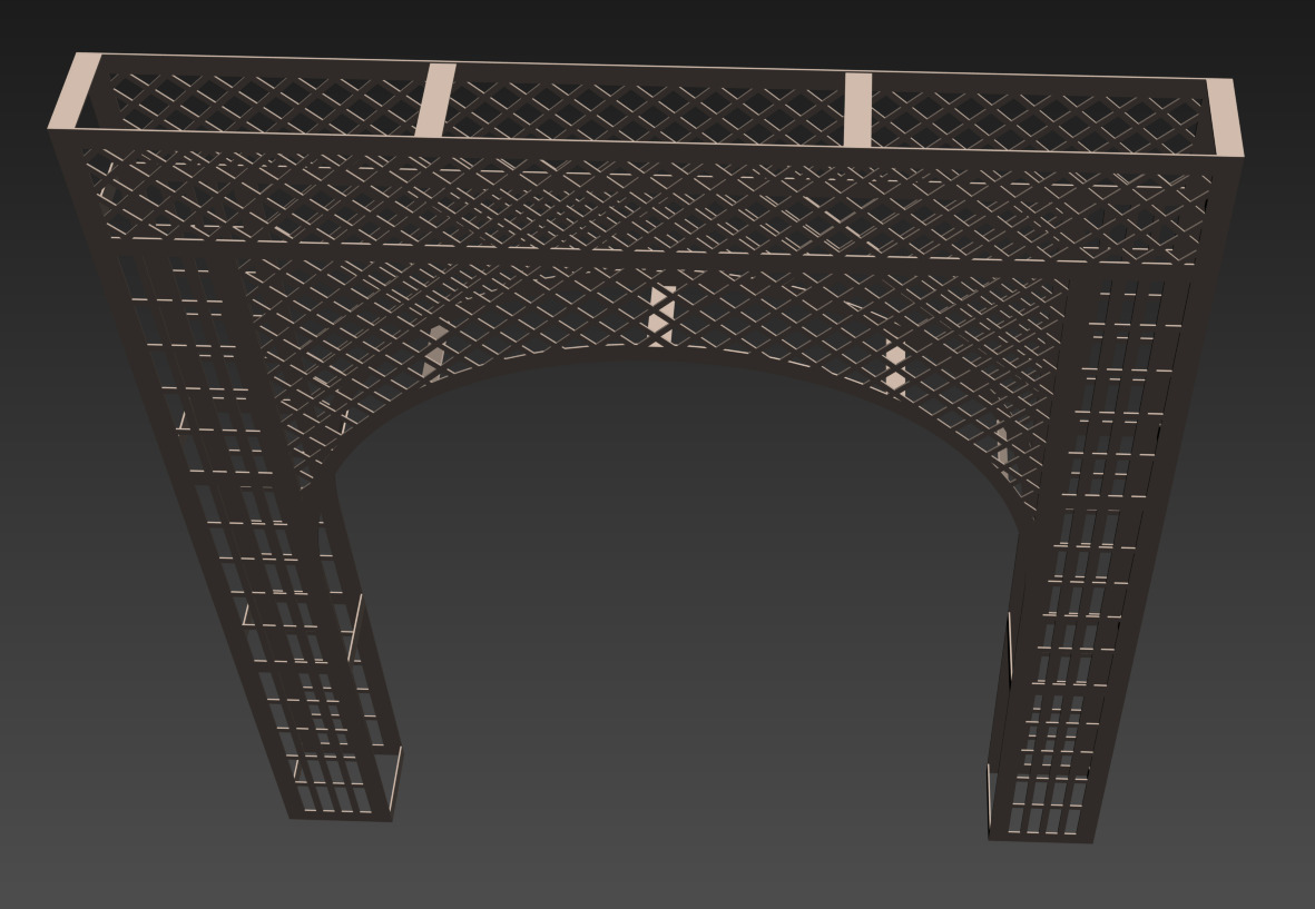  CNC Cutting Arch Jali  3d Modle Jali 3d Modle Cutting Jali   3D model_8