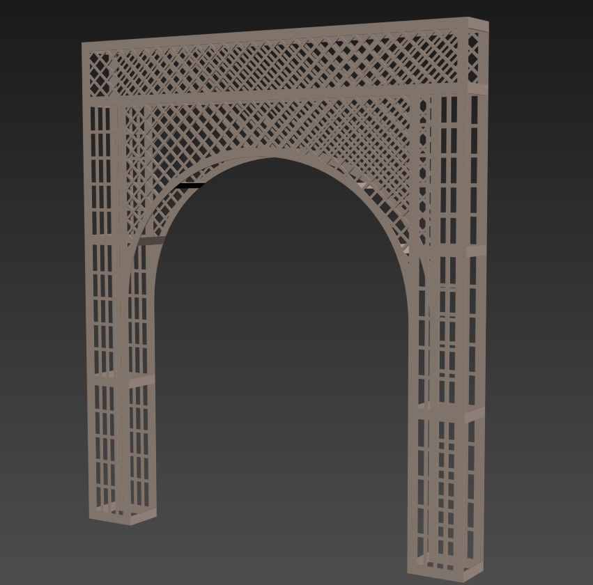  CNC Cutting Arch Jali  3d Modle Jali 3d Modle Cutting Jali   3D model_6