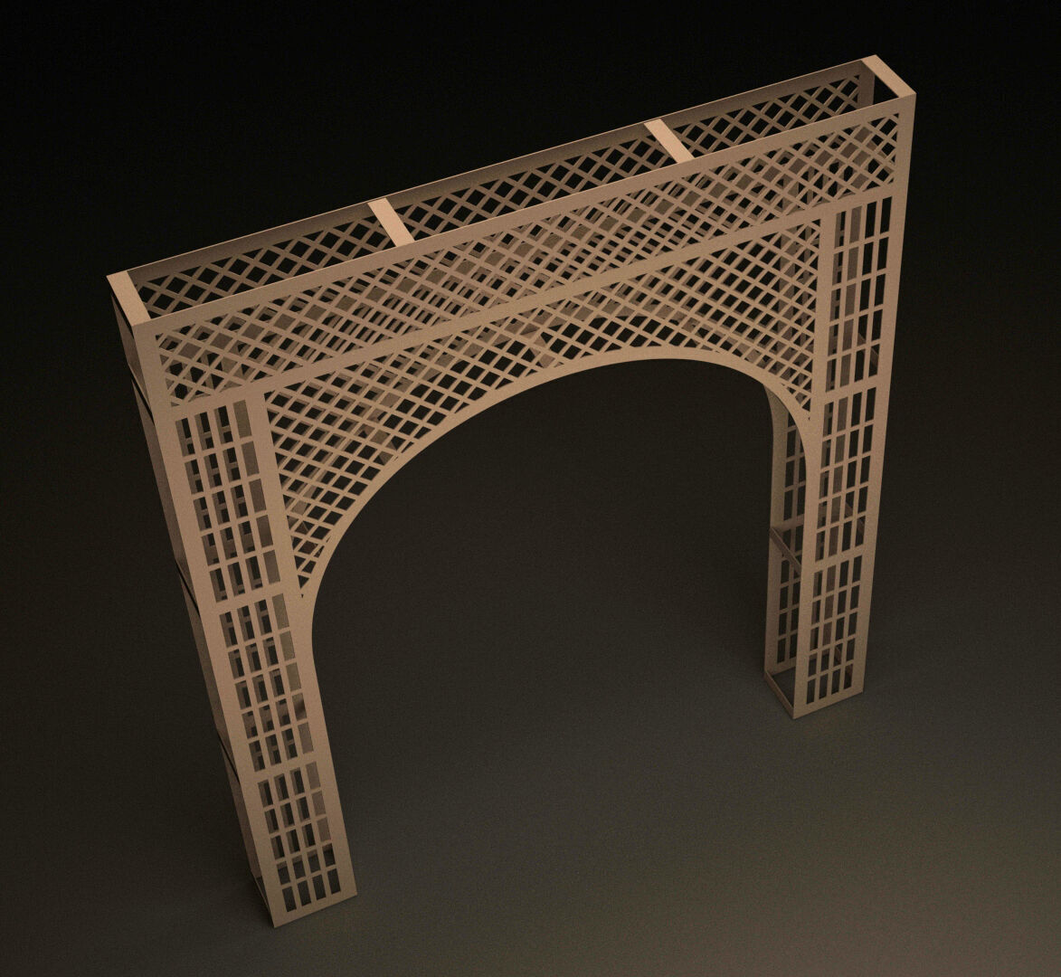  CNC Cutting Arch Jali  3d Modle Jali 3d Modle Cutting Jali   3D model_4