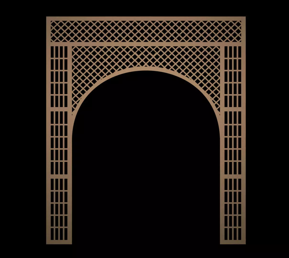  CNC Cutting Arch Jali  3d Modle Jali 3d Modle Cutting Jali   3D model_0