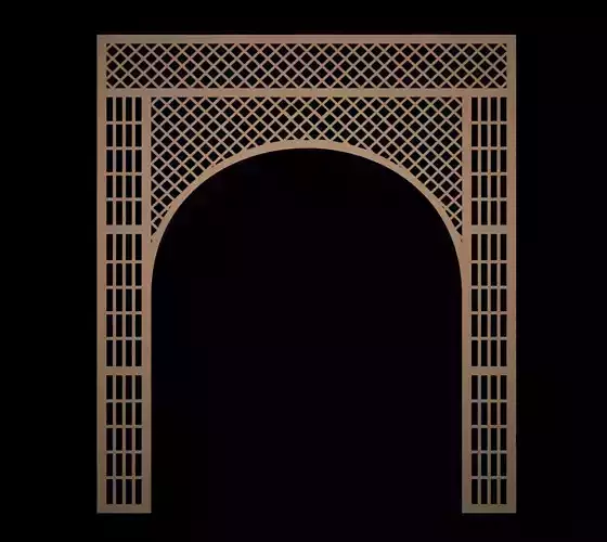  CNC Cutting Arch Jali  3d Modle Jali 3d Modle Cutting Jali  