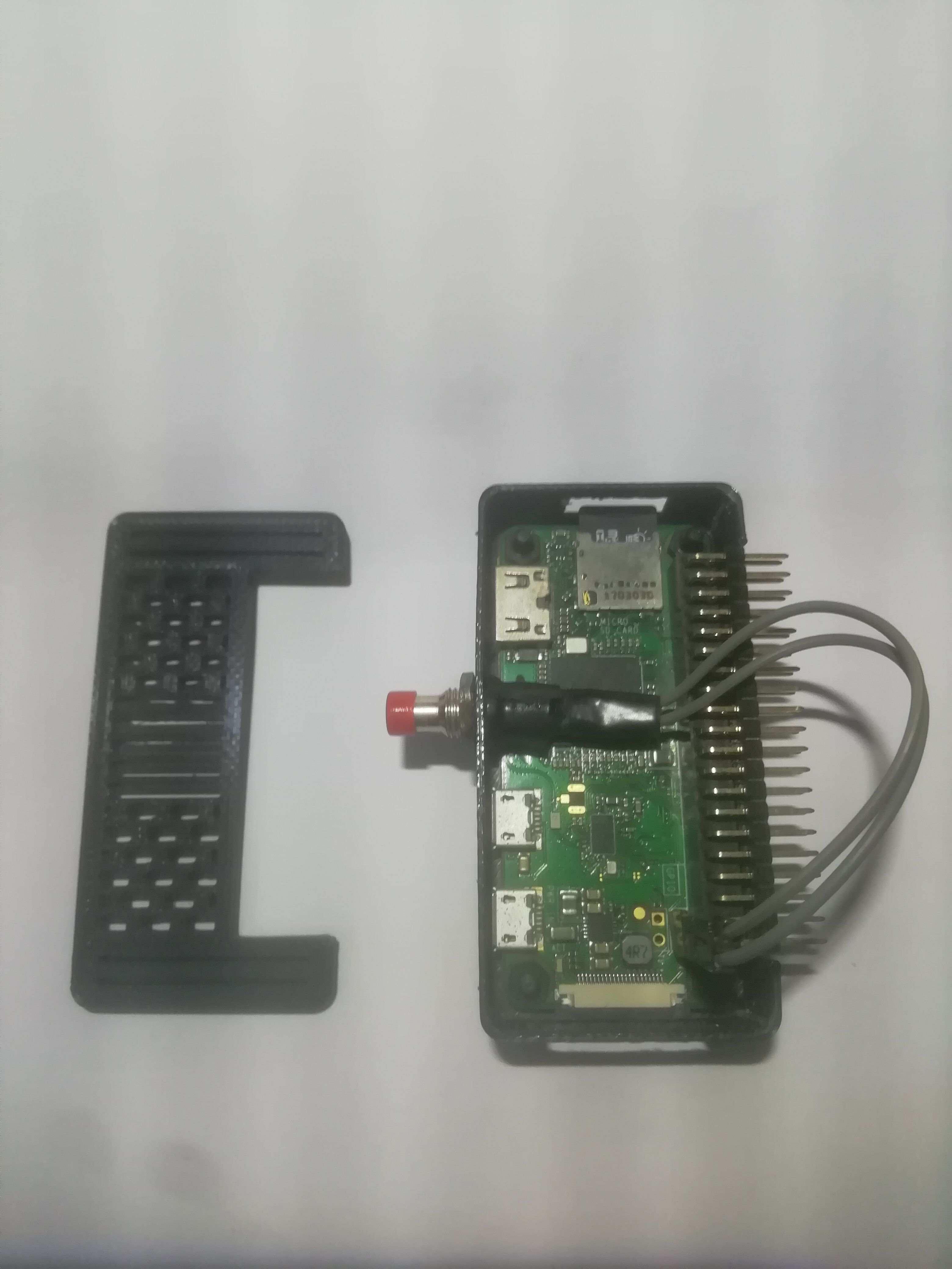 Raspberry PI Zero Case Base Lego 3D print model_3