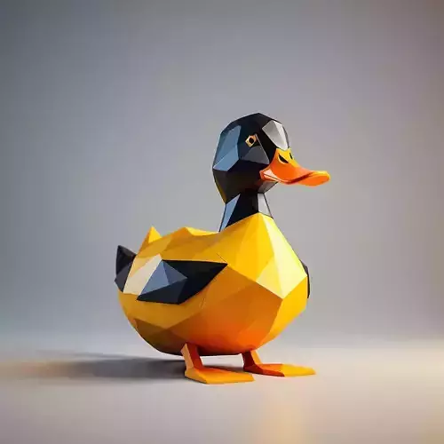 Low Poly Duck 3D print model