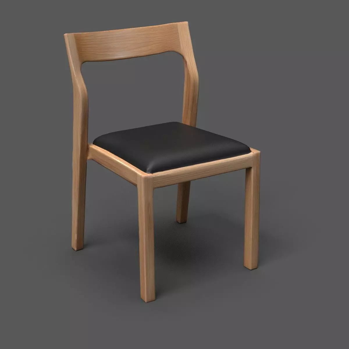 Chair  Low-poly 3D model_0