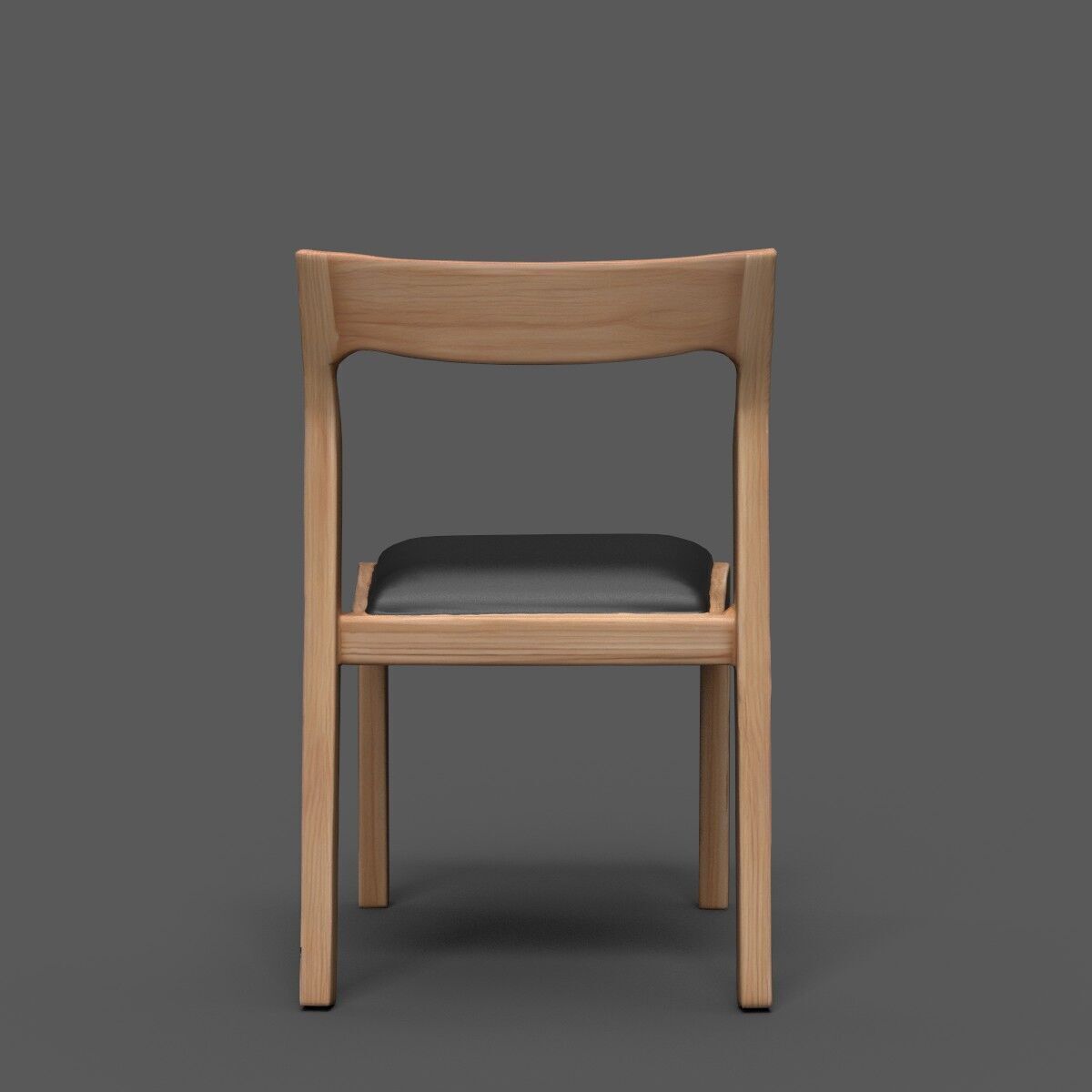 Chair  Low-poly 3D model_5
