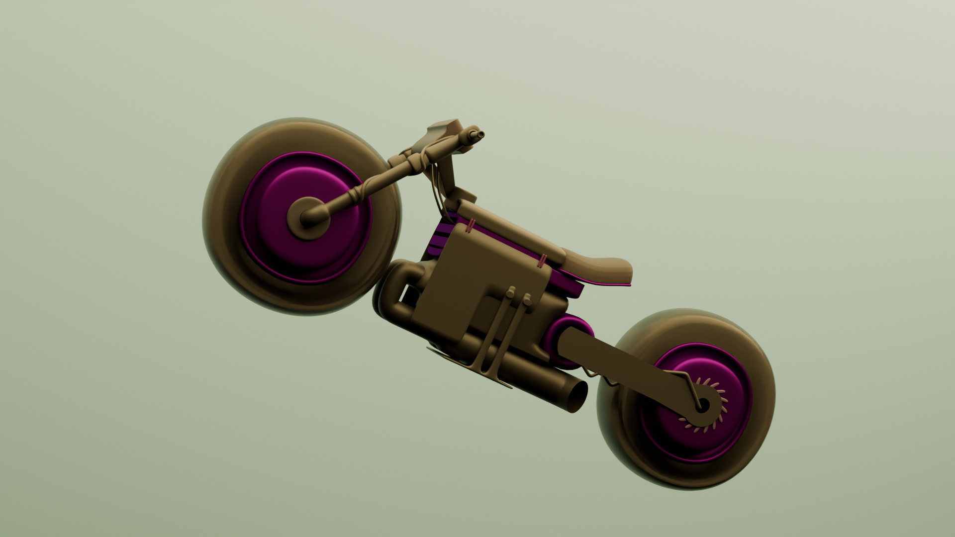 Custom Bike 3D model_1