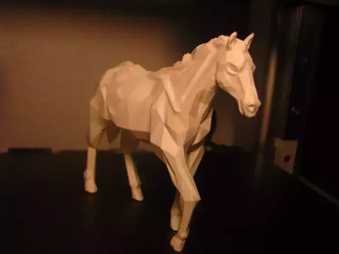 Horse Low Poly 3D print model