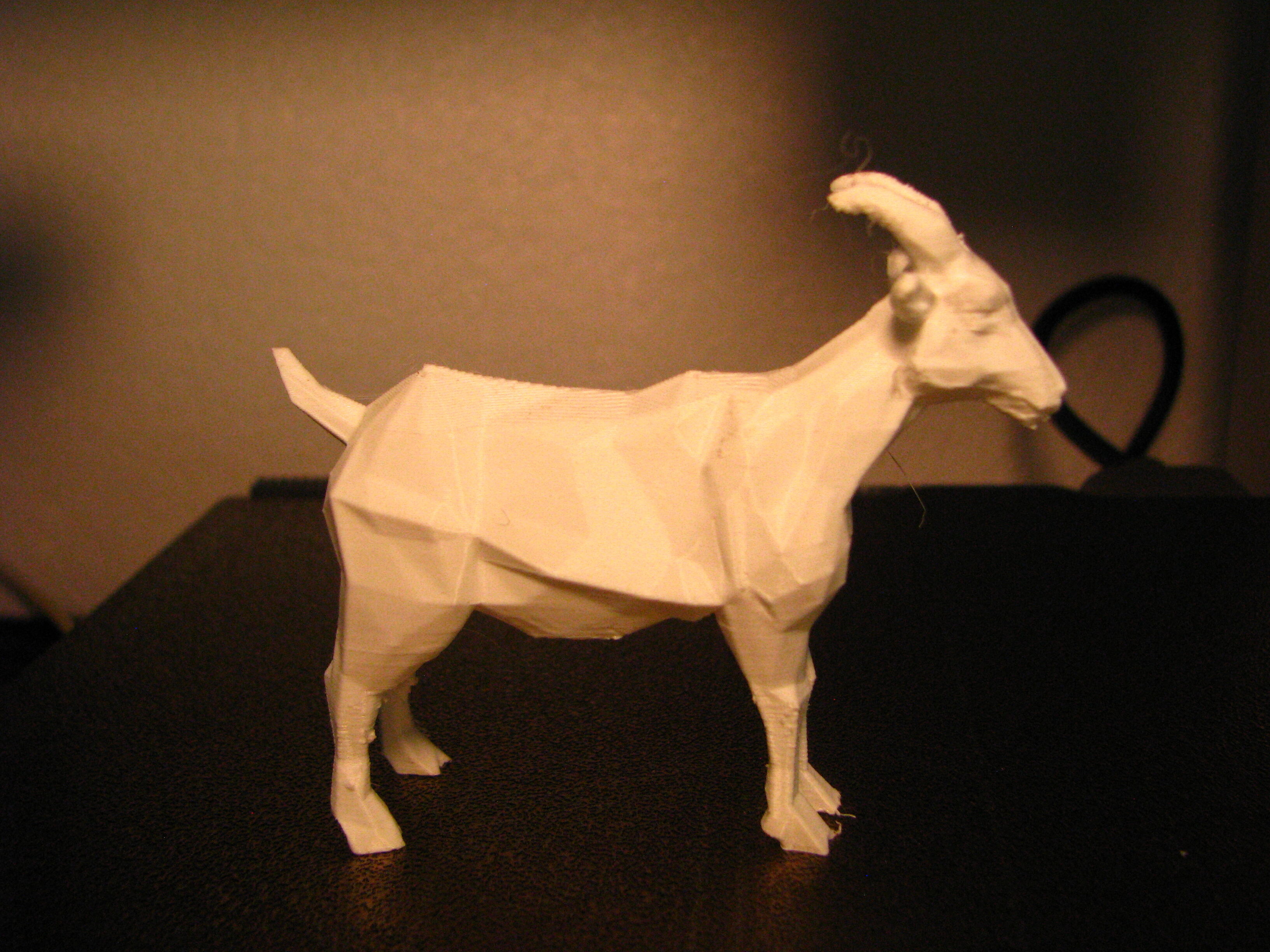 Goat Low Poly 3D print model_2