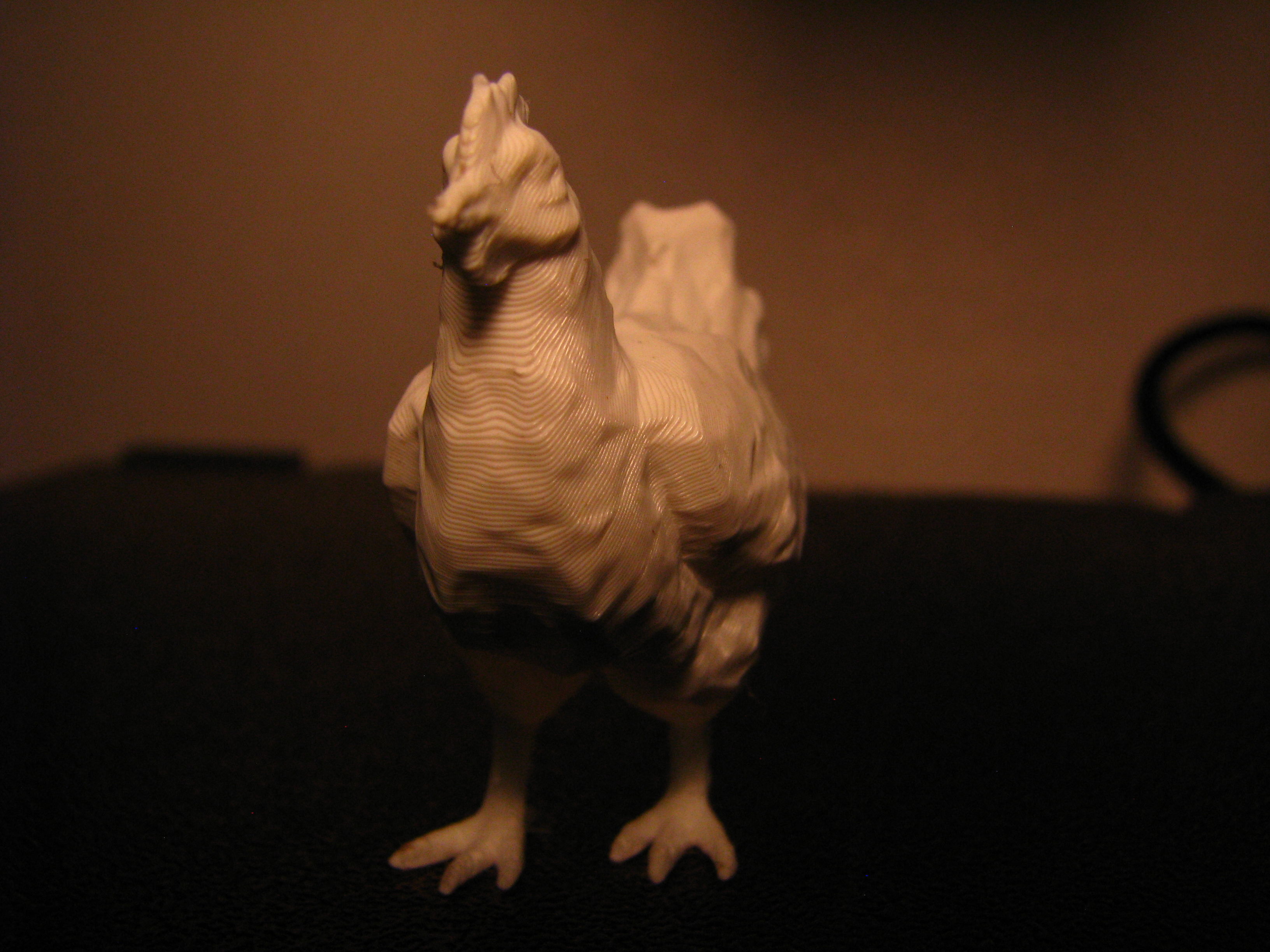 Chicken Low Poly 3D print model_1