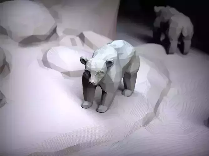 Bear Low poly