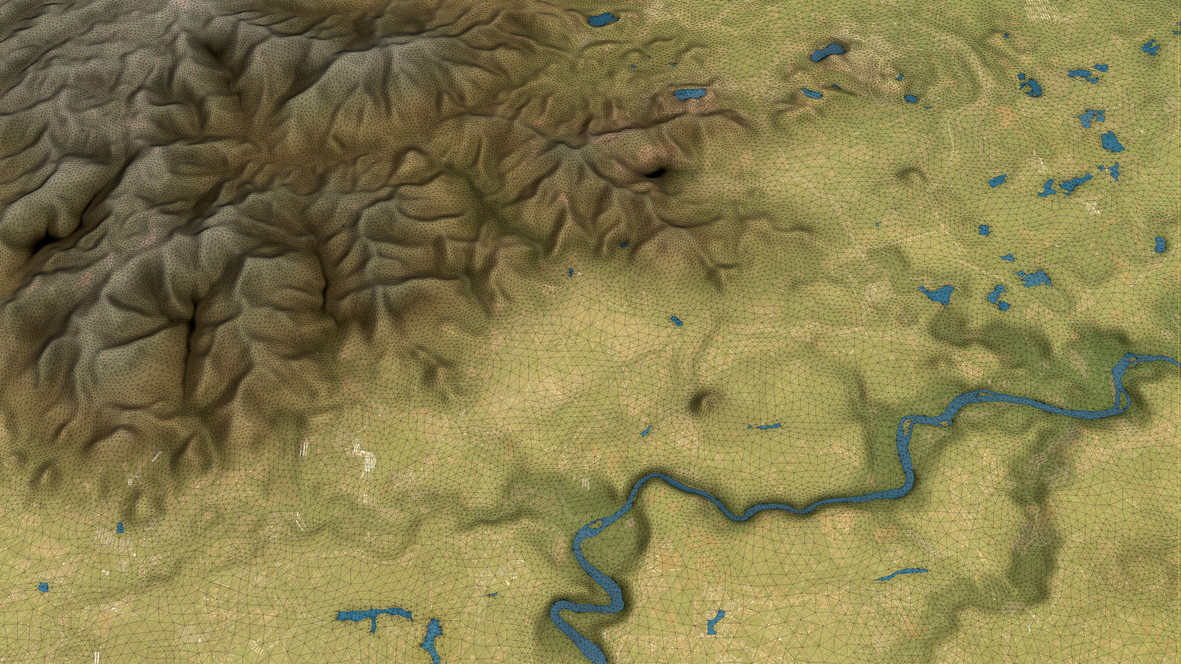 Jakarta - Topography Terrain Low-poly 3D model_14