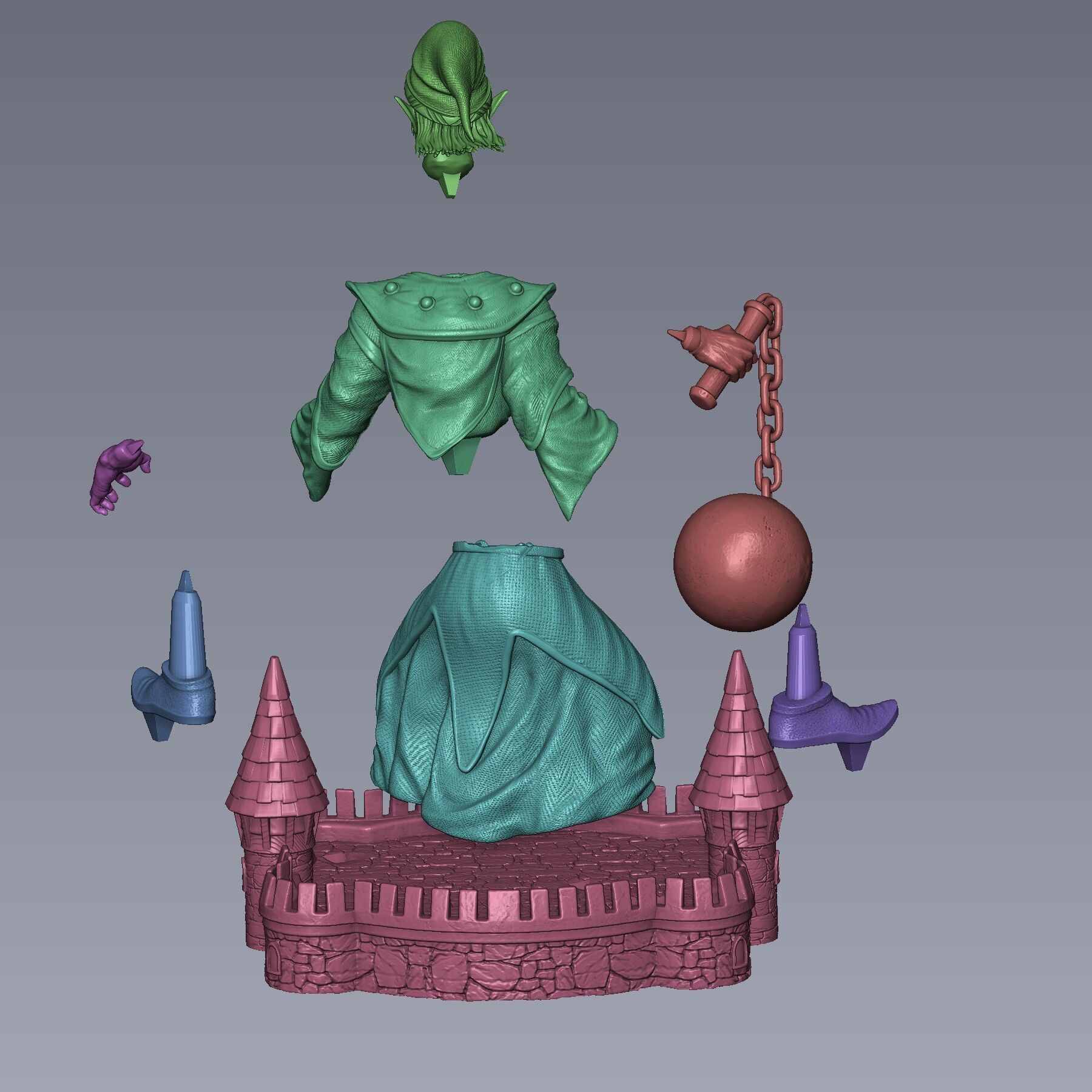 Heroes 3 Master Gremlin 3D print model_6