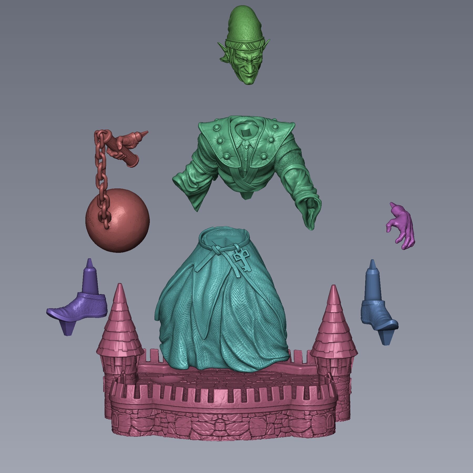 Heroes 3 Master Gremlin 3D print model_5