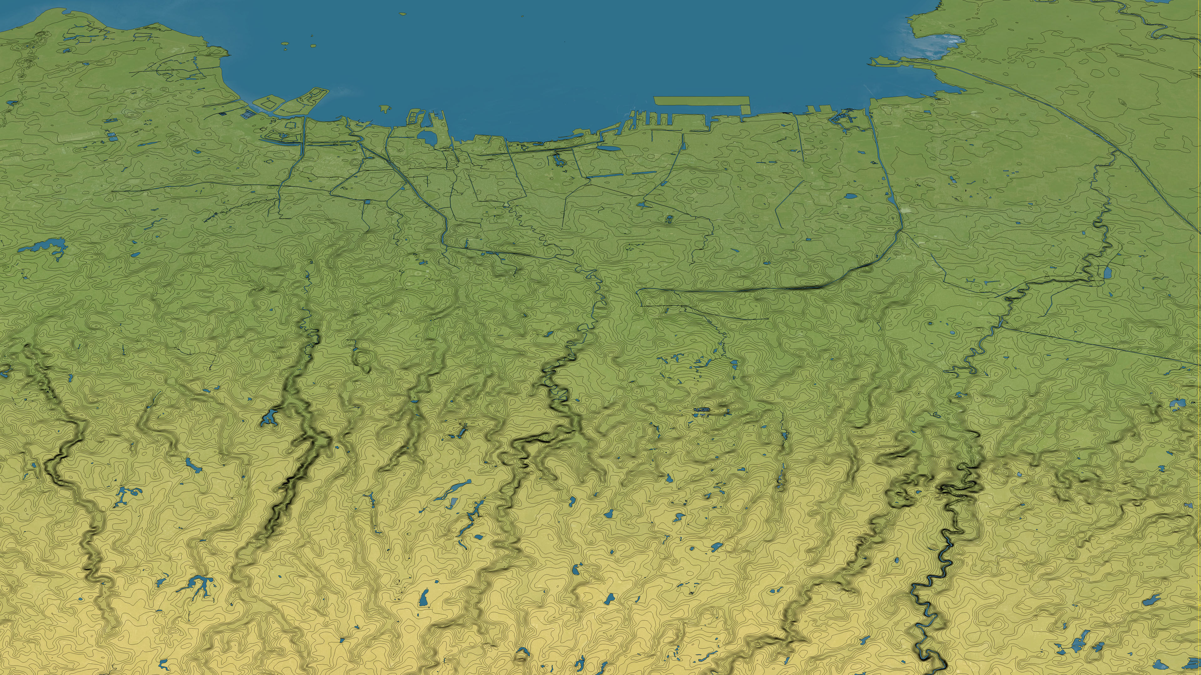Jakarta - Topography Terrain 3D Model 3D Model Collection_13