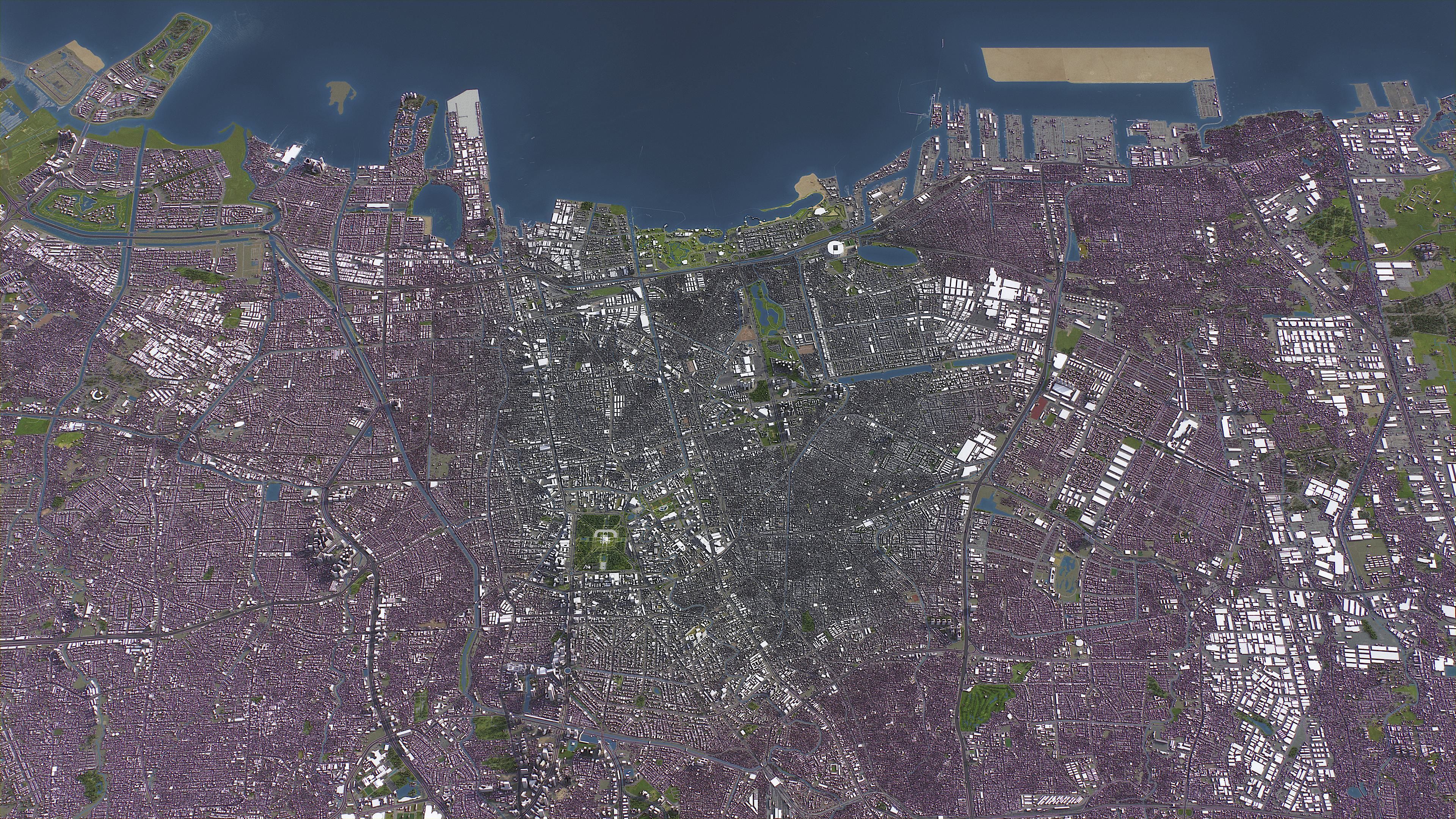 Jakarta - Topography Terrain 3D Model 3D Model Collection_5