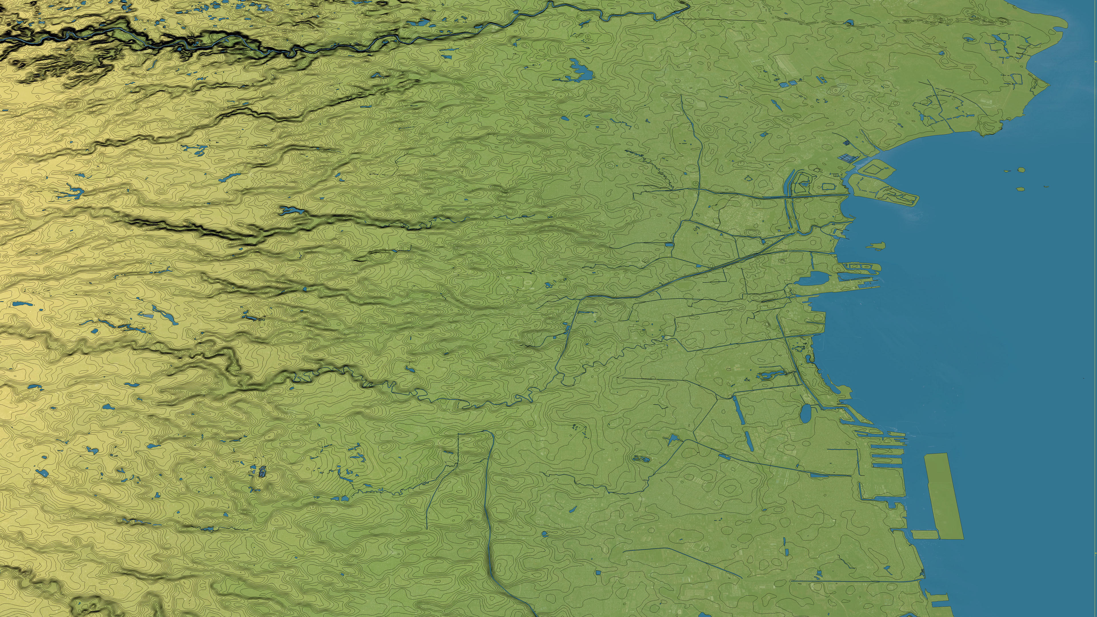 Jakarta - Topography Terrain 3D Model 3D Model Collection_19