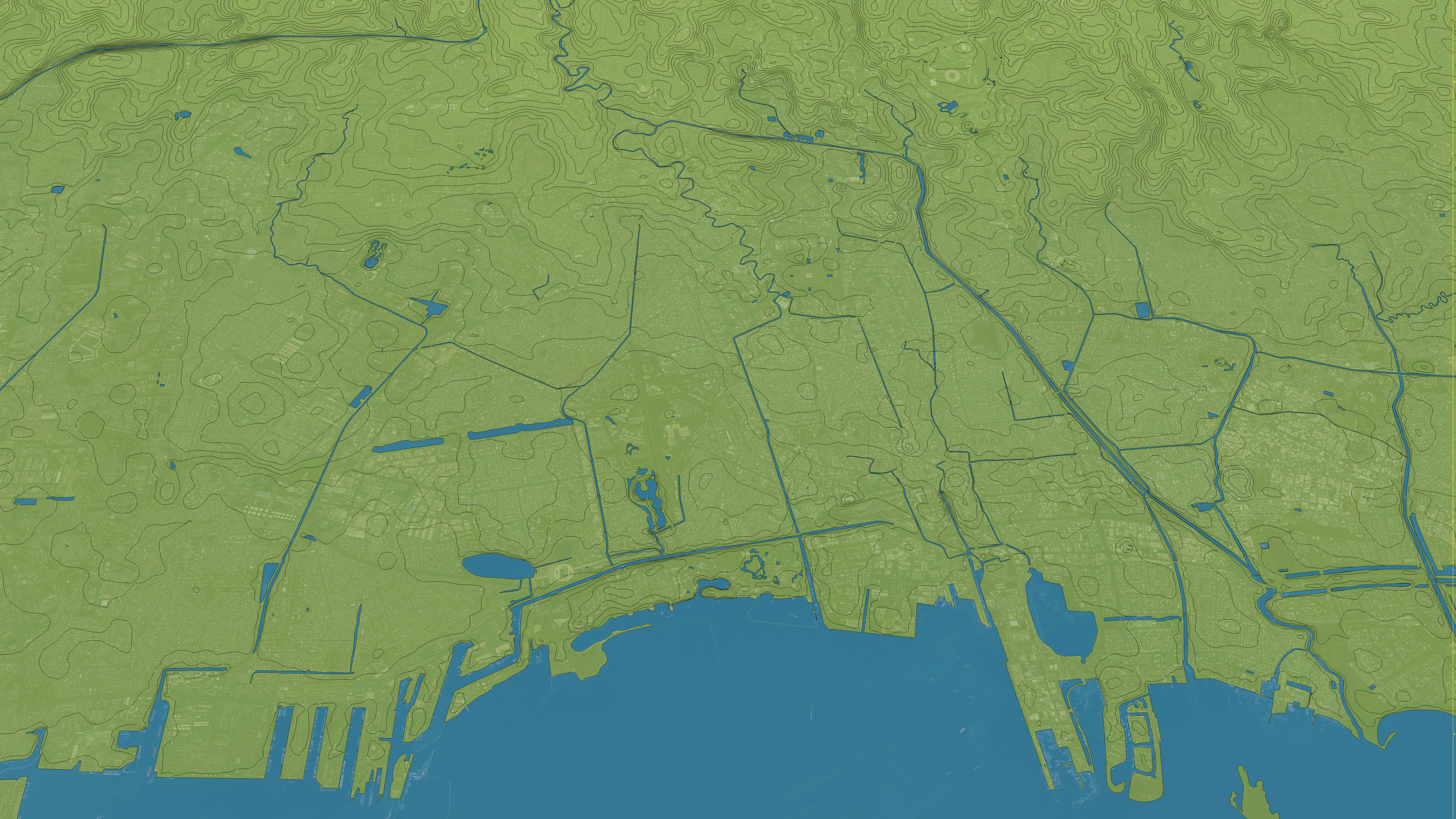 Jakarta - Topography Terrain 3D Model 3D Model Collection_10