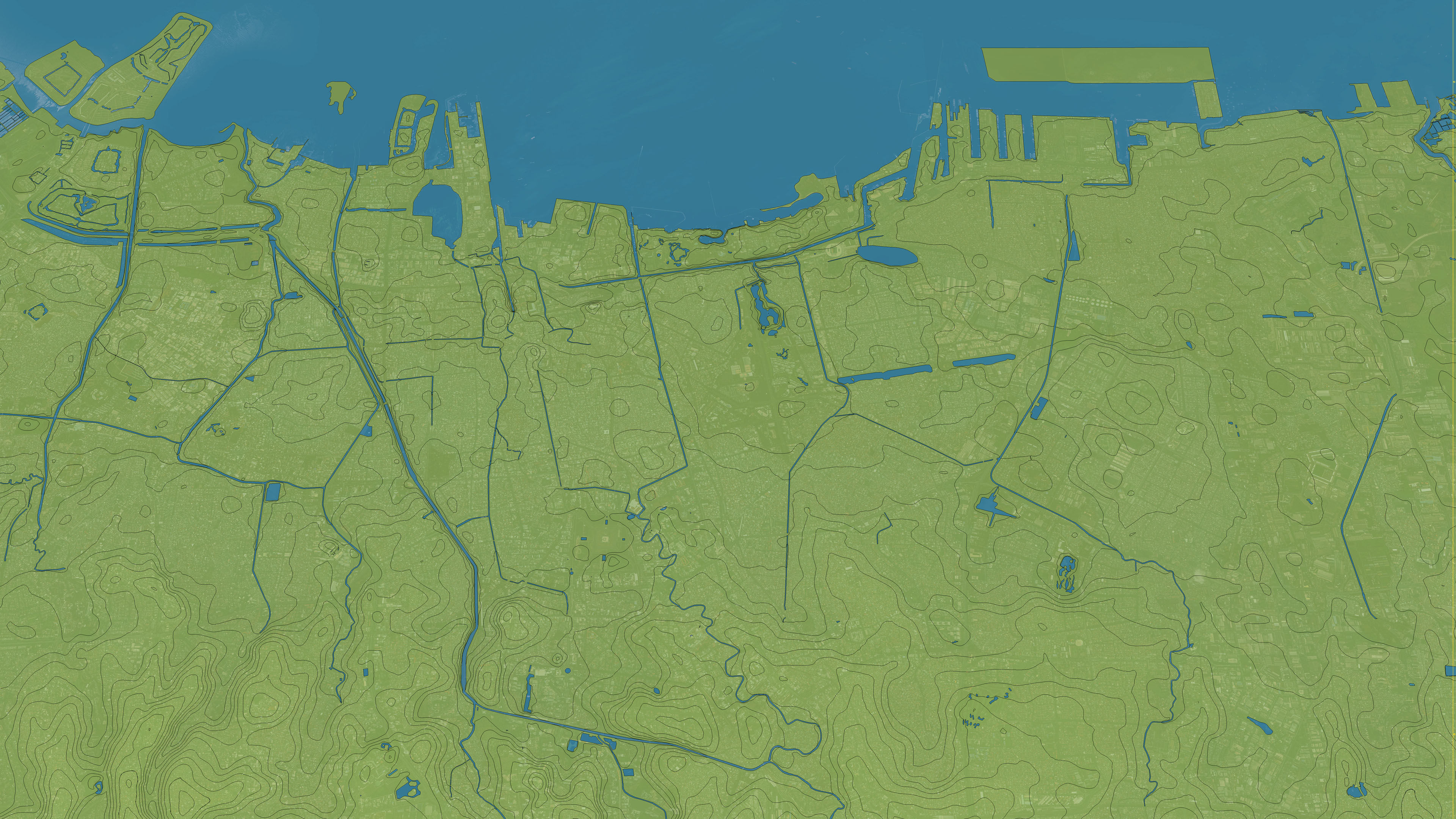 Jakarta - Topography Terrain 3D Model 3D Model Collection_7