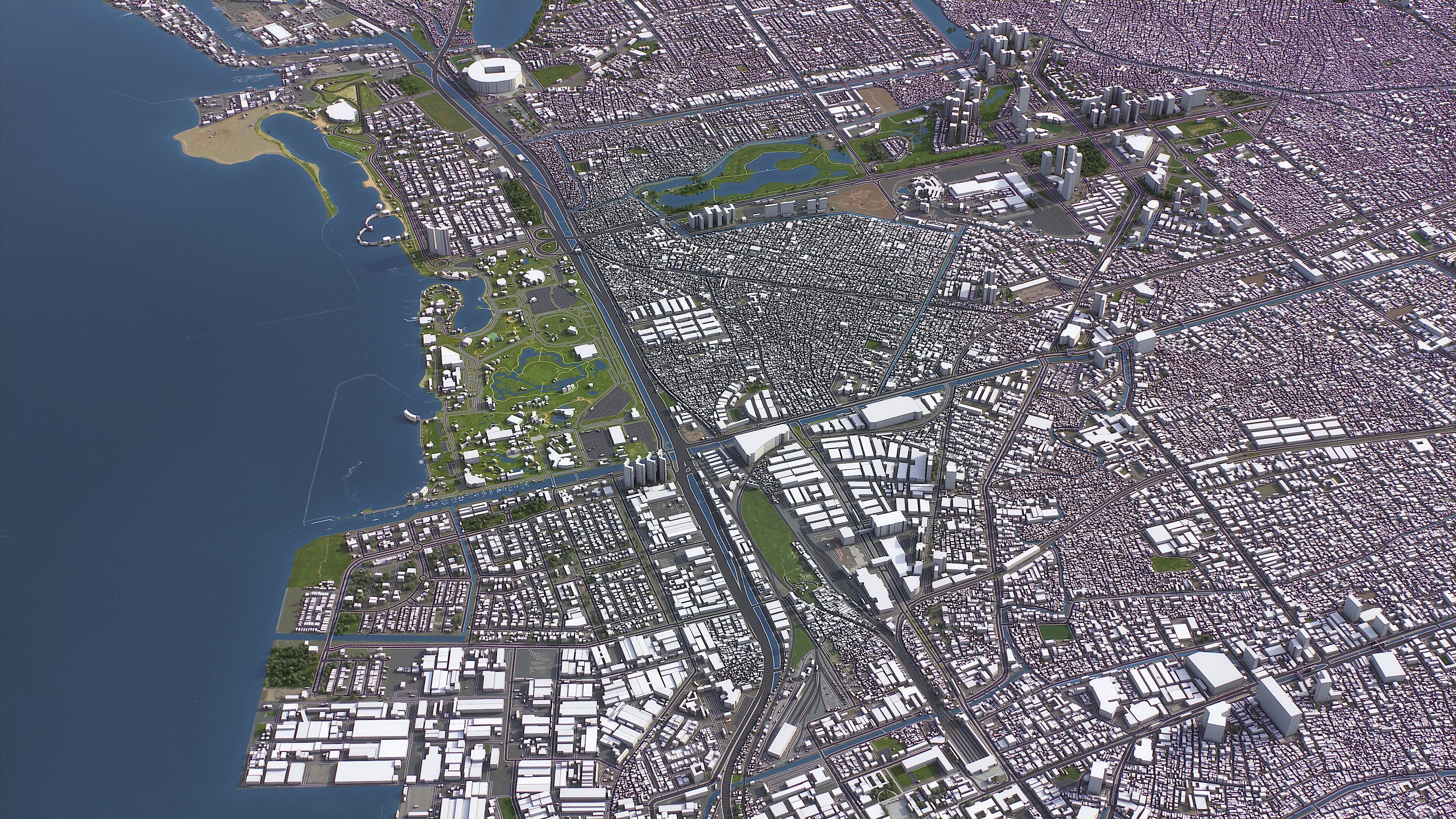 Jakarta - 3D City Model Low-poly 3D model_26