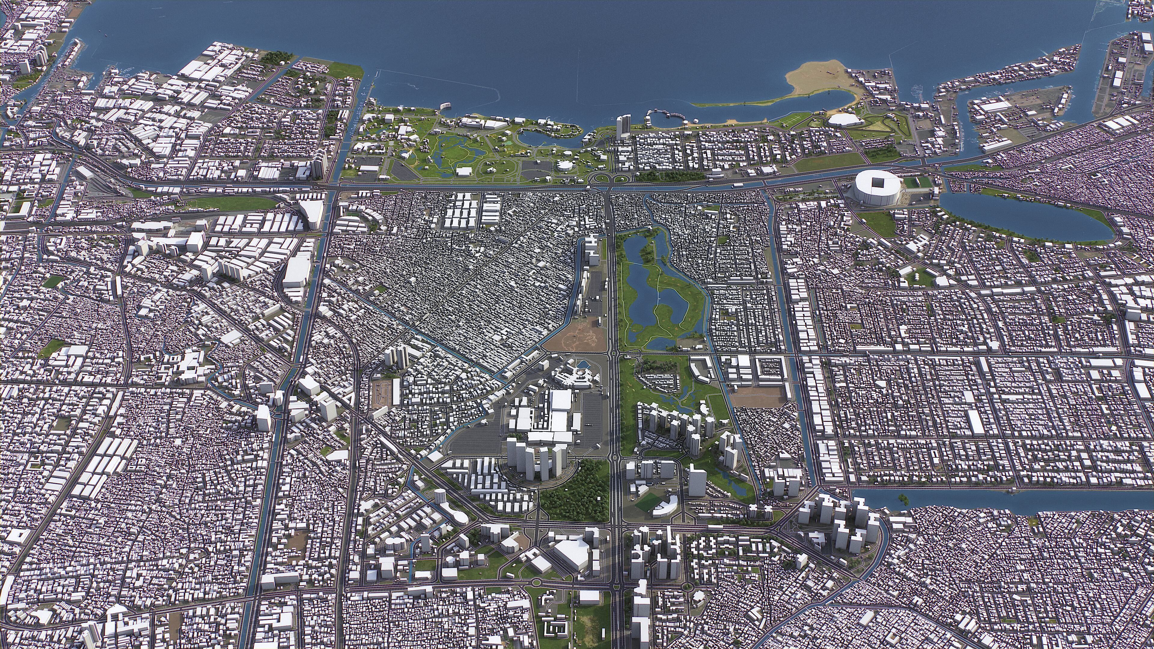 Jakarta - 3D City Model Low-poly 3D model_24