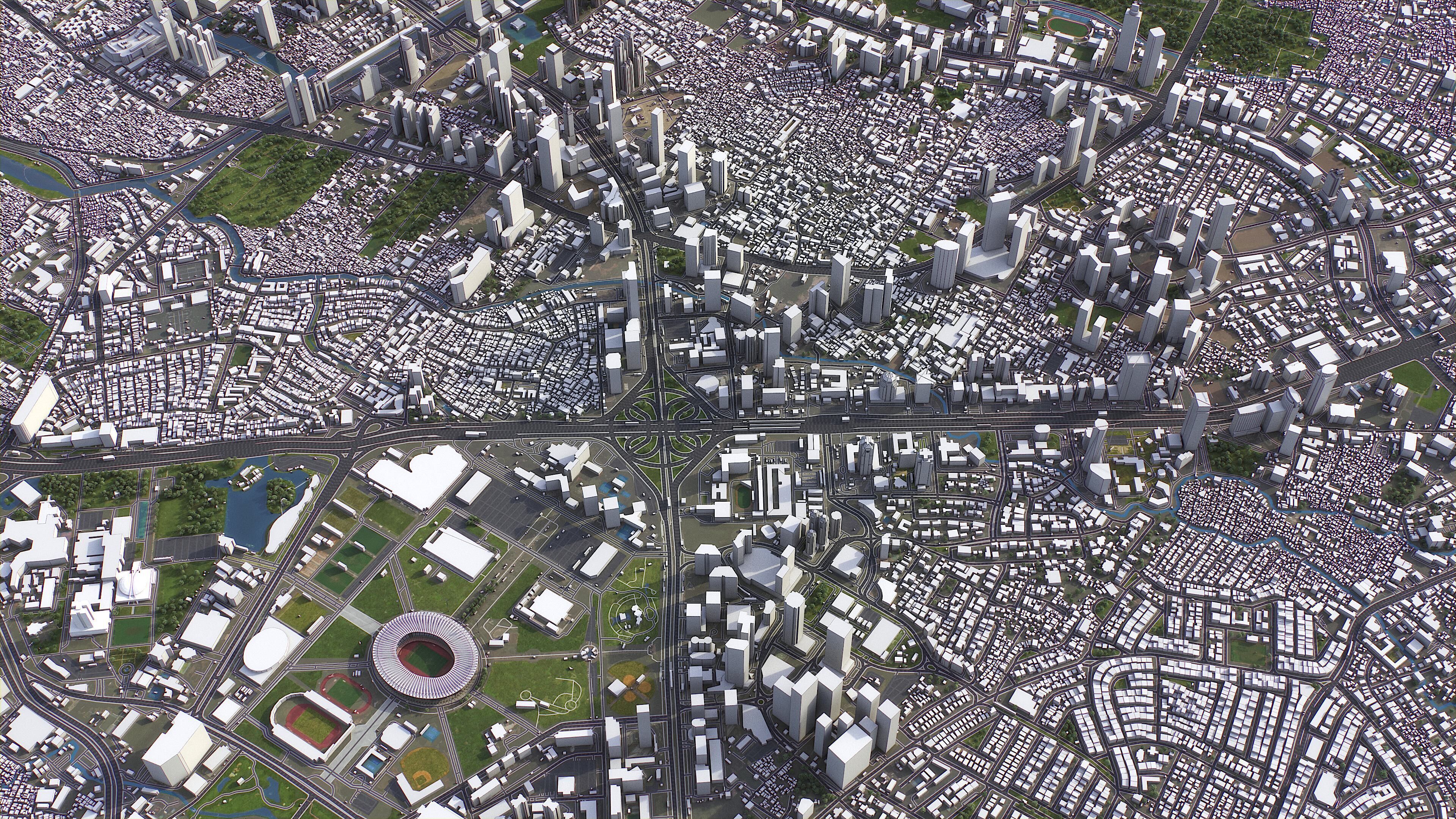 Jakarta - 3D City Model Low-poly 3D model_5