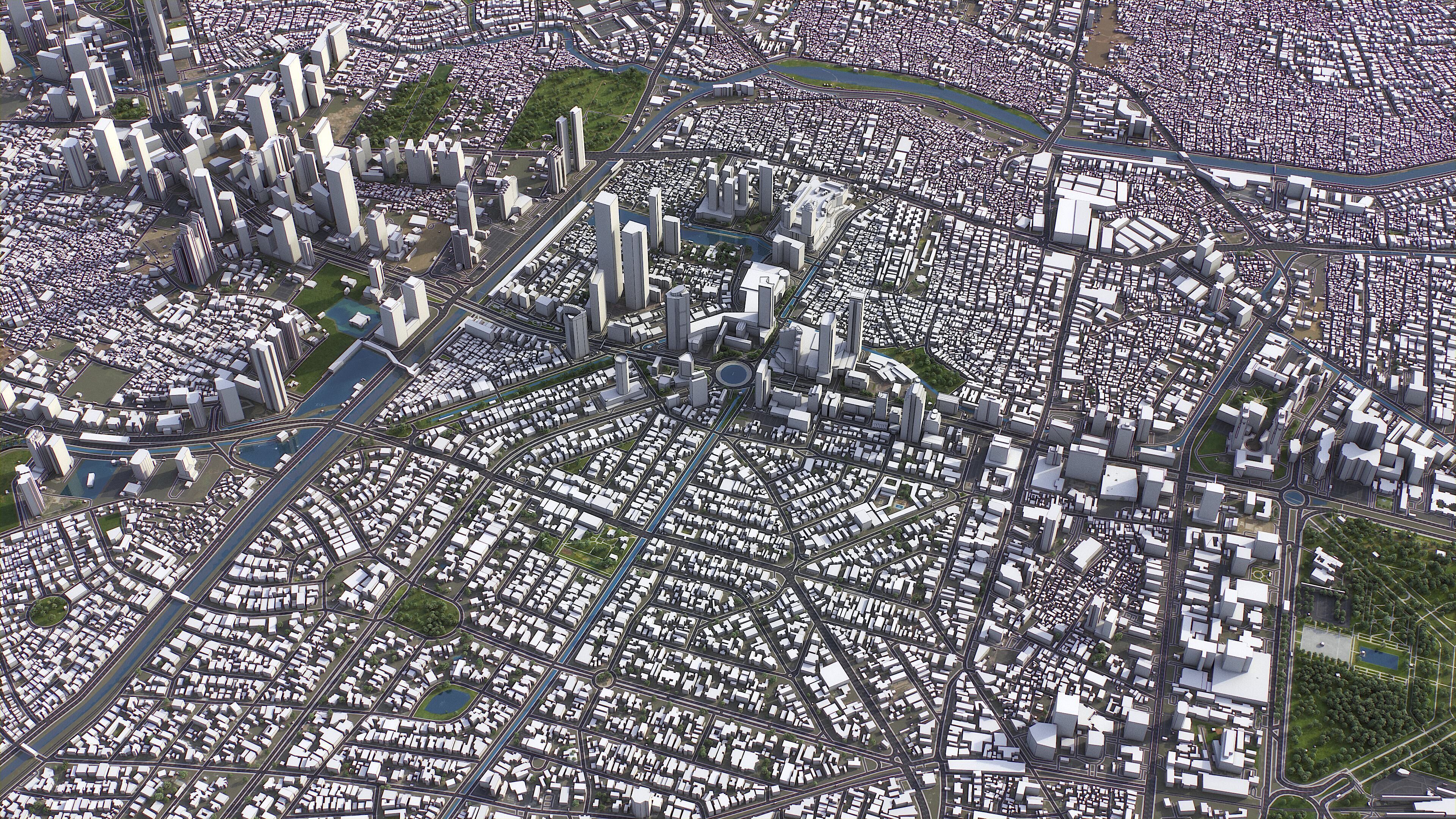 Jakarta - 3D City Model Low-poly 3D model_8