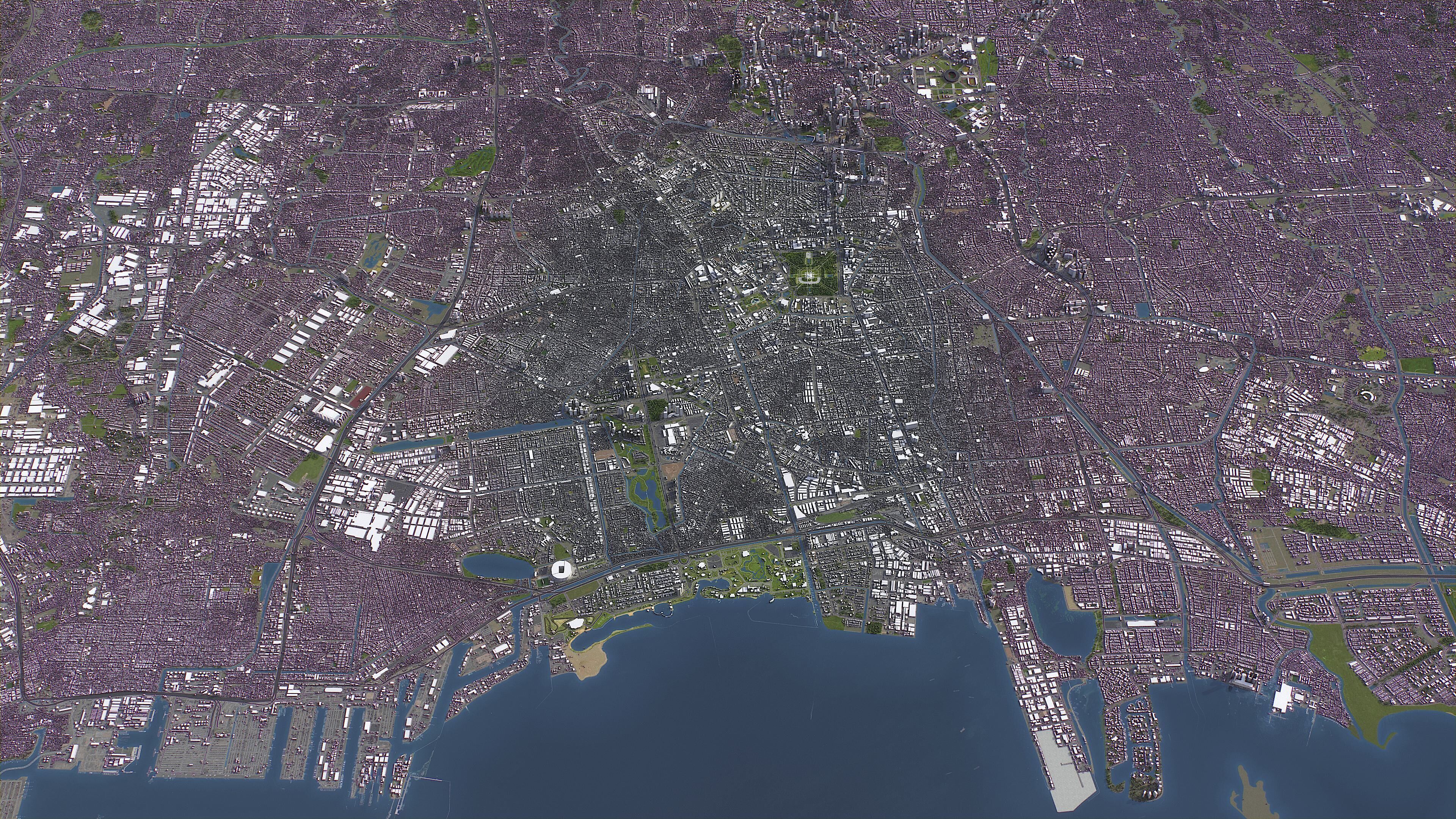 Jakarta - 3D City Model Low-poly 3D model_23