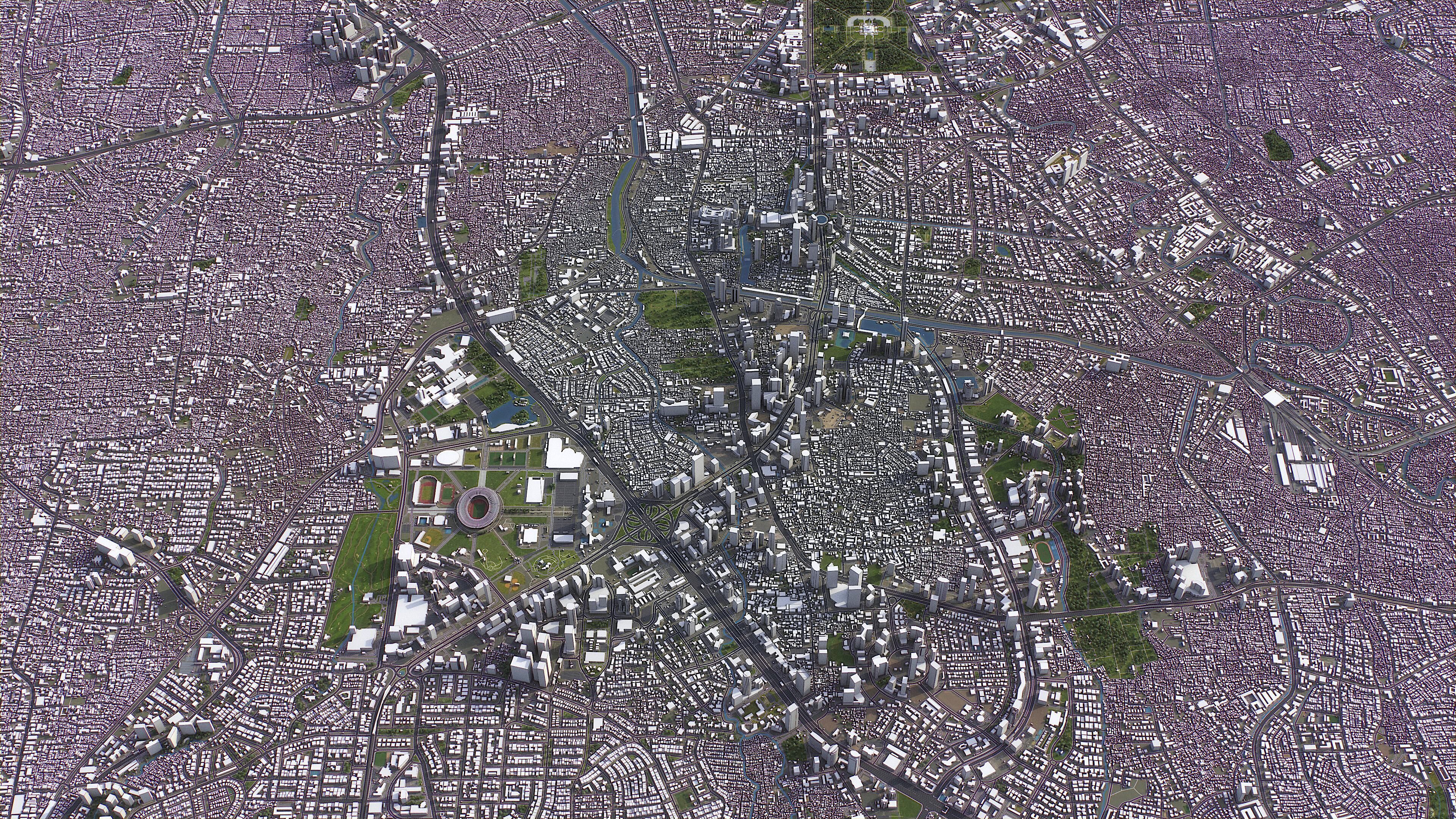 Jakarta - 3D City Model Low-poly 3D model_17