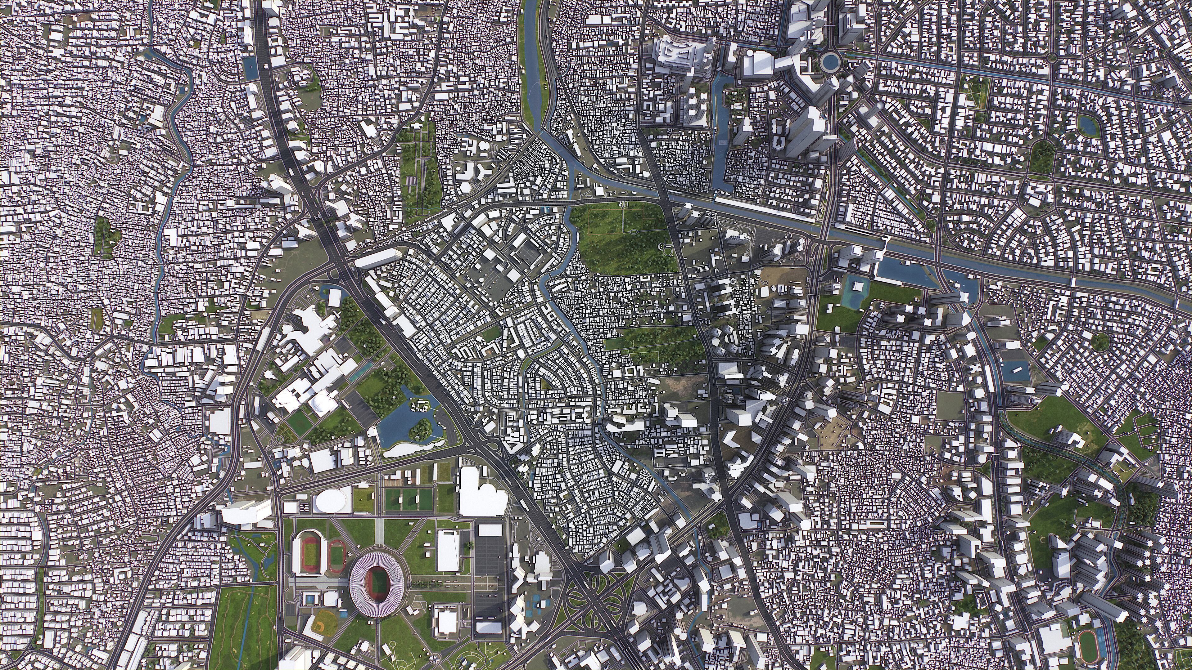 Jakarta - 3D City Model Low-poly 3D model_11