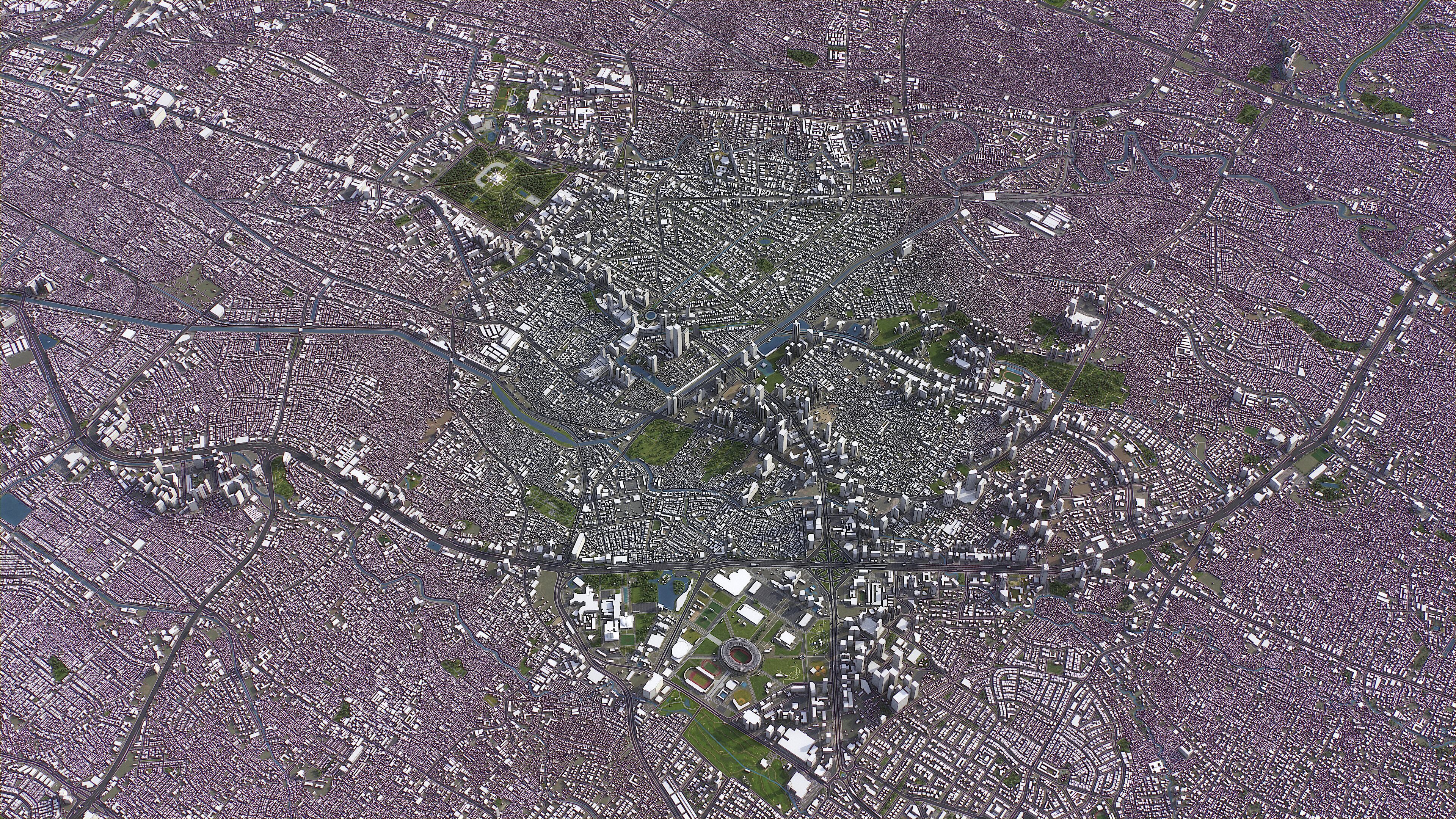 Jakarta - 3D City Model Low-poly 3D model_18