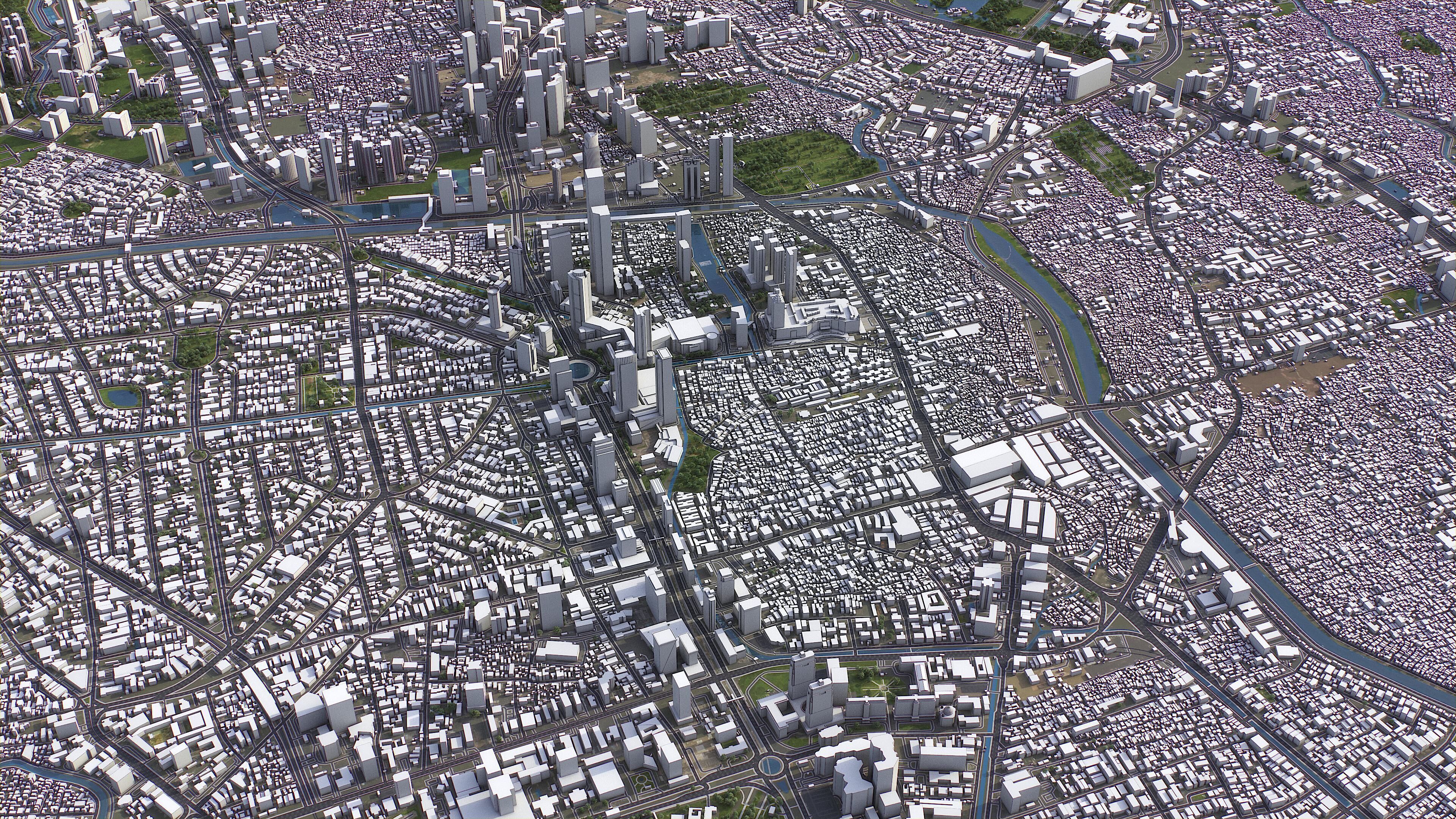 Jakarta - 3D City Model Low-poly 3D model_7