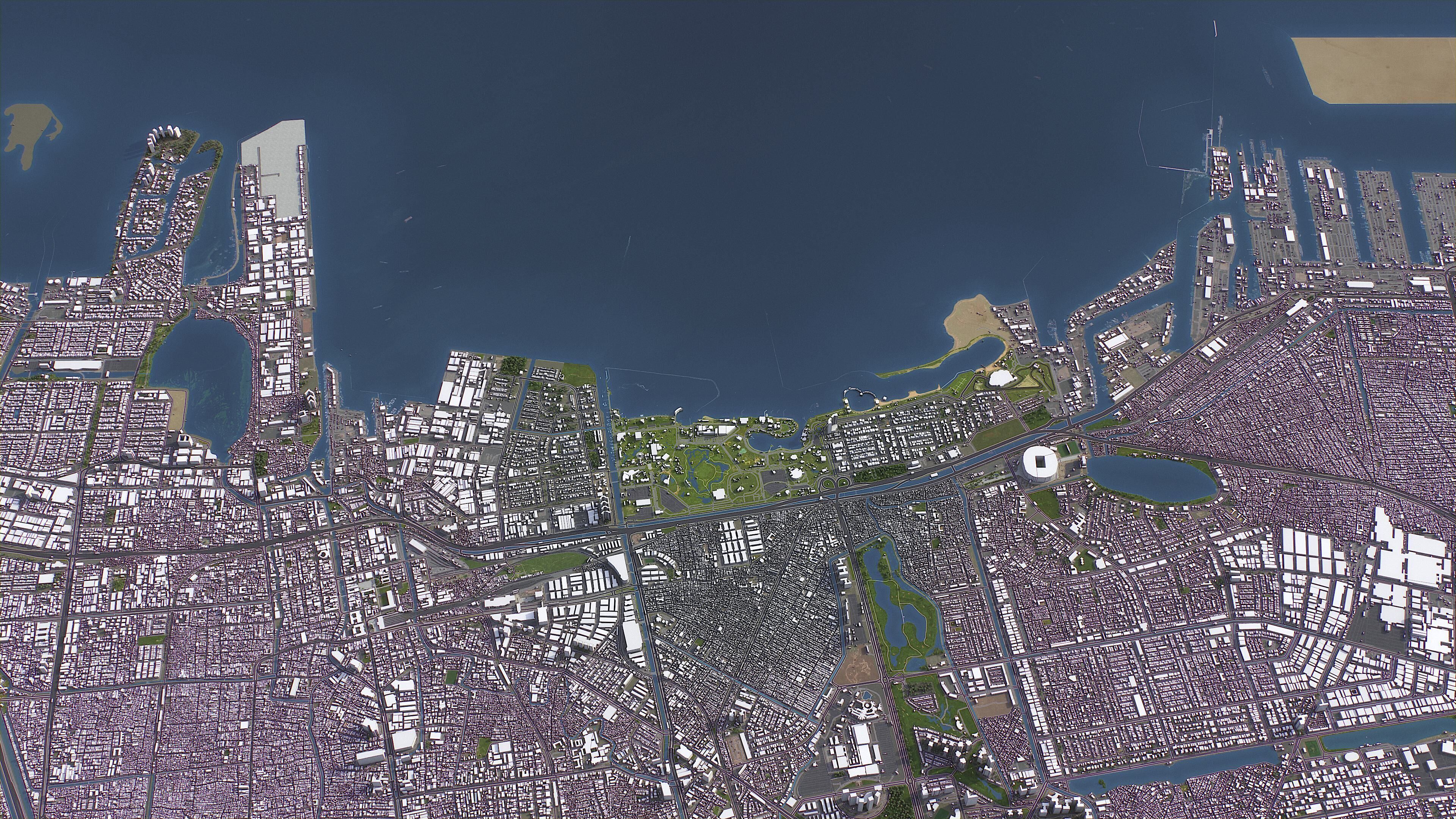 Jakarta - 3D City Model Low-poly 3D model_21