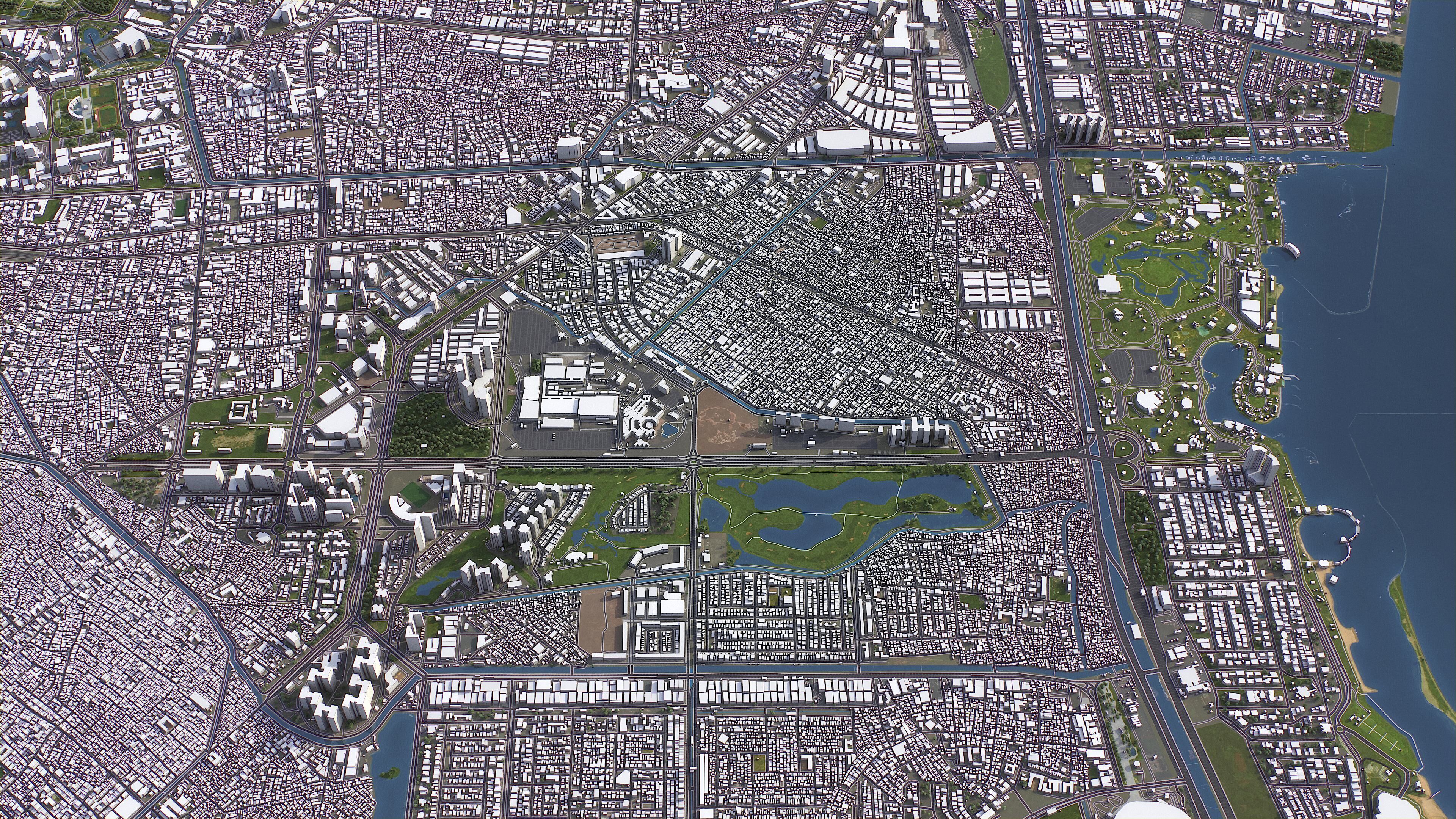 Jakarta - 3D City Model Low-poly 3D model_25