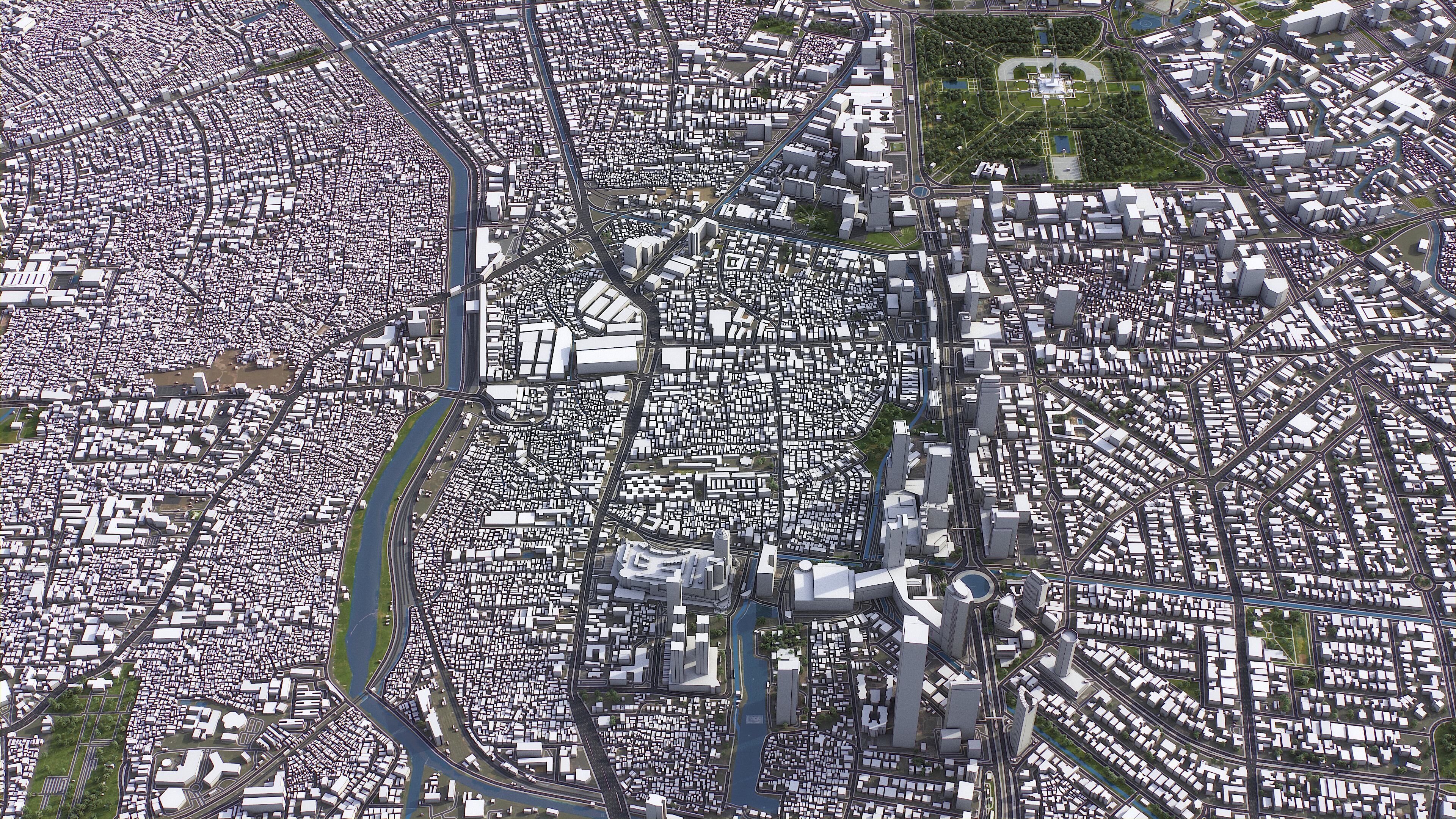 Jakarta - 3D City Model Low-poly 3D model_1